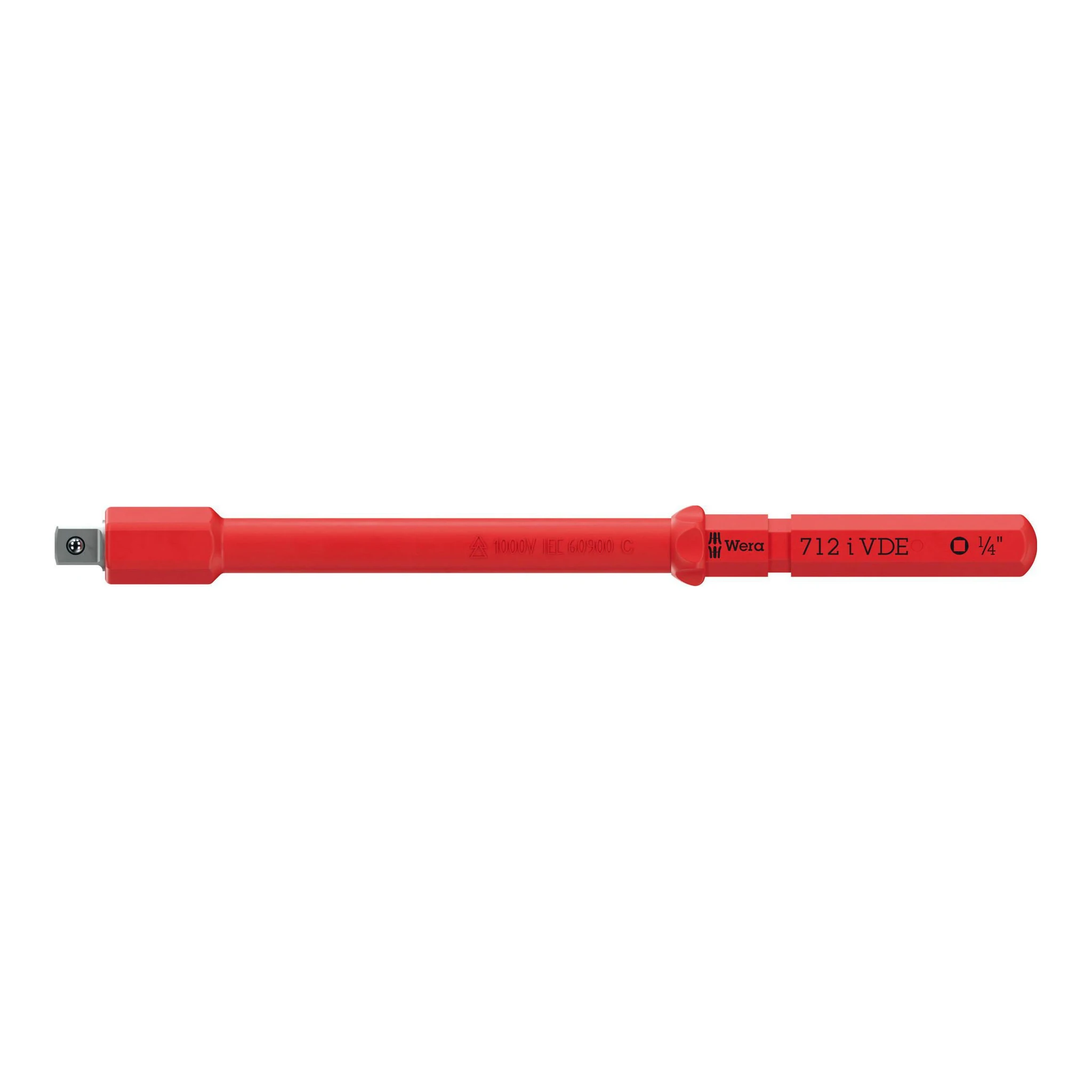 WERA | VDE Wechselklingen-Adapter | für Steckschlüsseleinsätze, 1/4"x154 mm | VDE isoliert