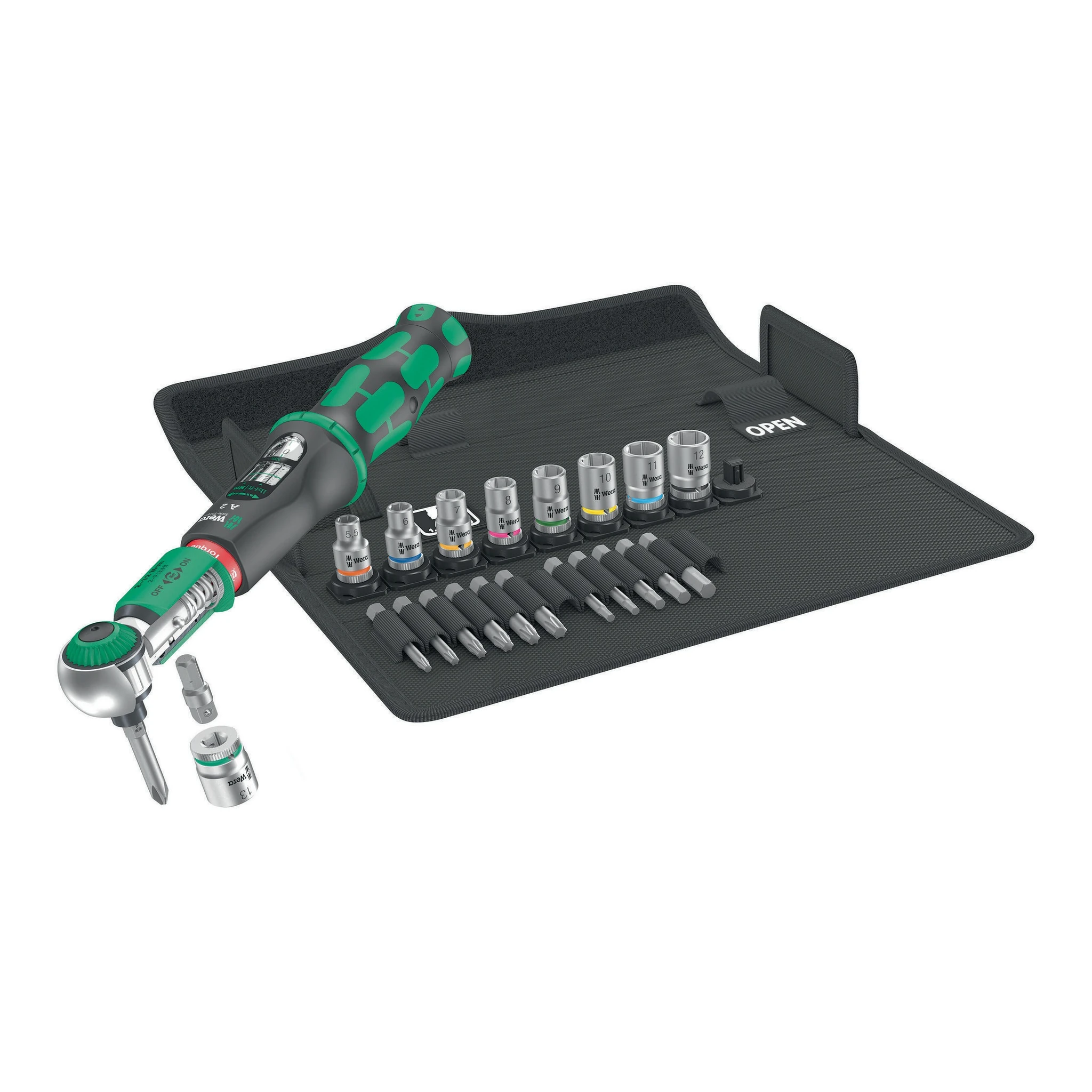 WERA | Drehmomentschlüssel-Set | 23-teilig 2 - 12 Nm 1/4 ″
