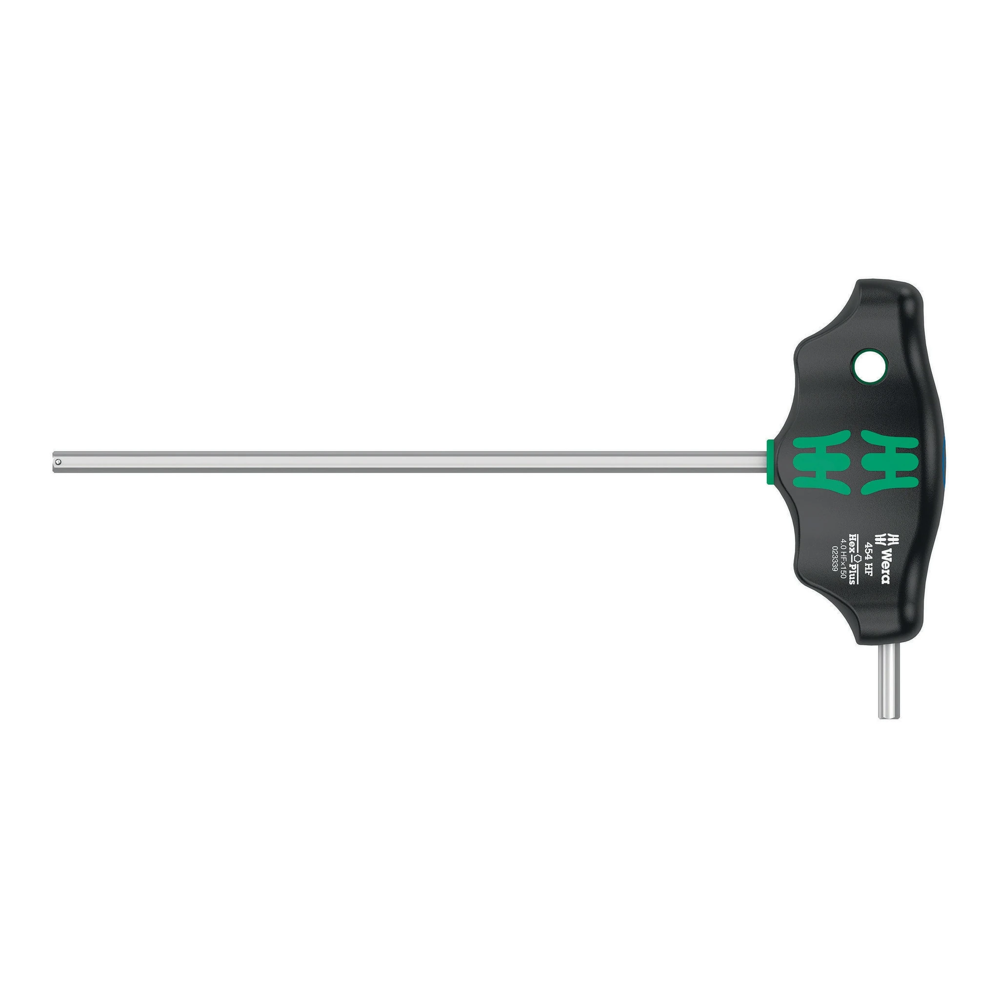 WERA | Sechskantschraubendreher | Schlüsselweite 4 mm | Klingenlänge 150/15 (kurzer Schenkel) mm