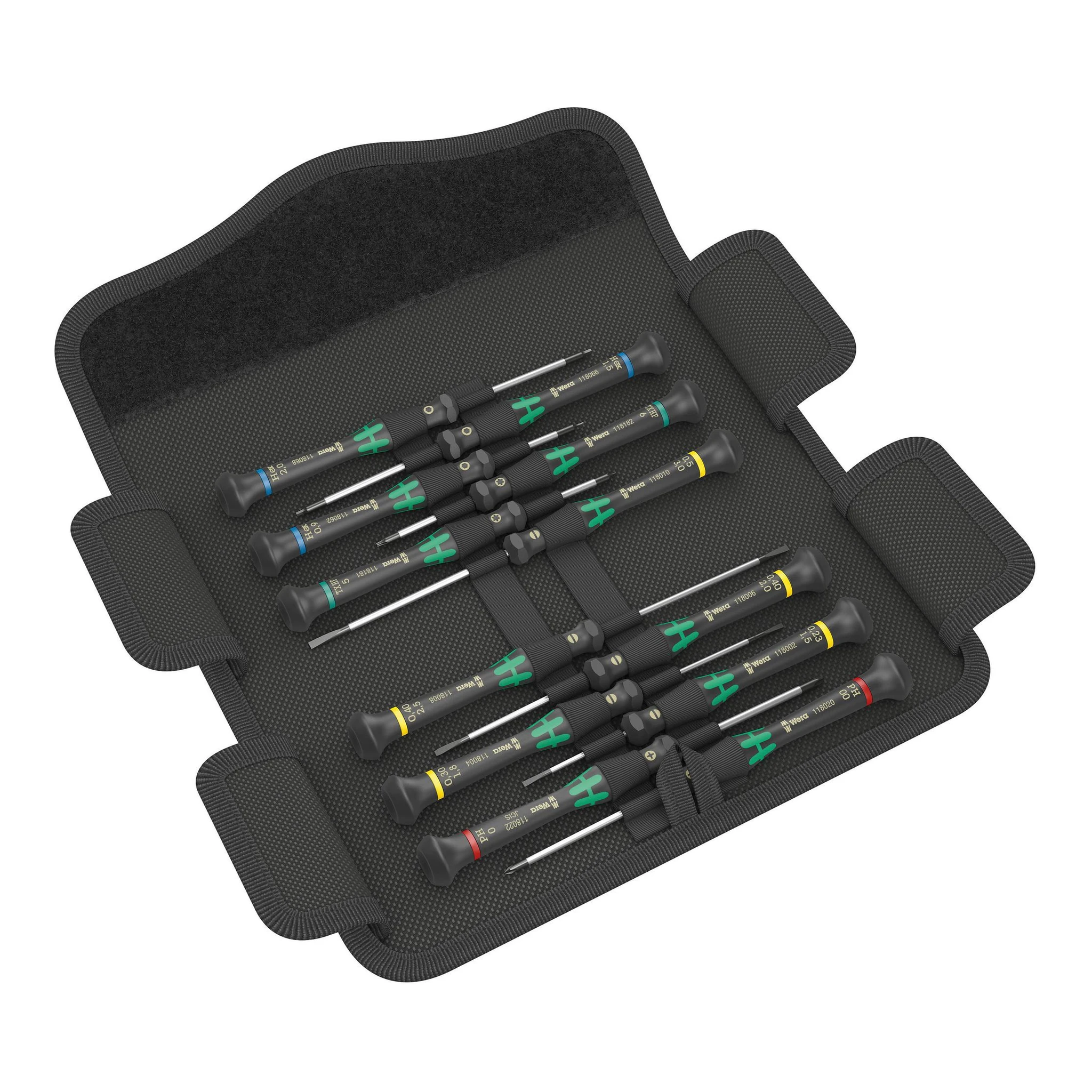 WERA | Feinmechanikerschraubendreher-Satz | 12 teilig | Schlitz/PH/6-KT./TORX®