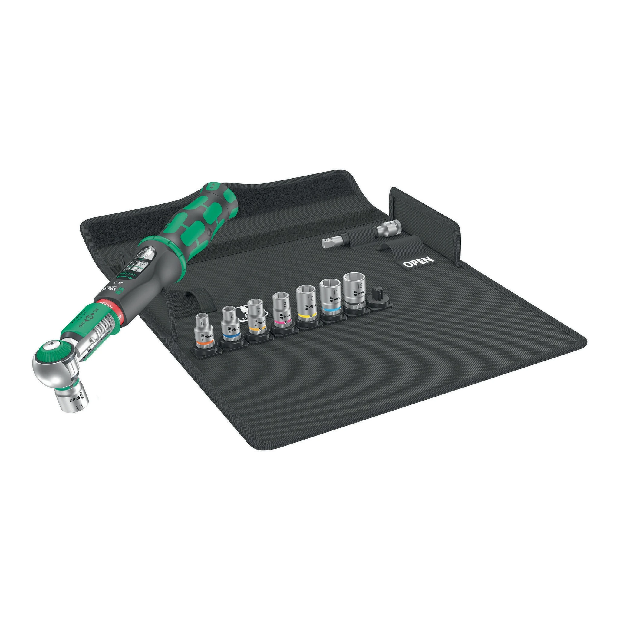 WERA | Drehmomentschlüssel-Set | 10-teilig 2 - 12 Nm 1/4 ″