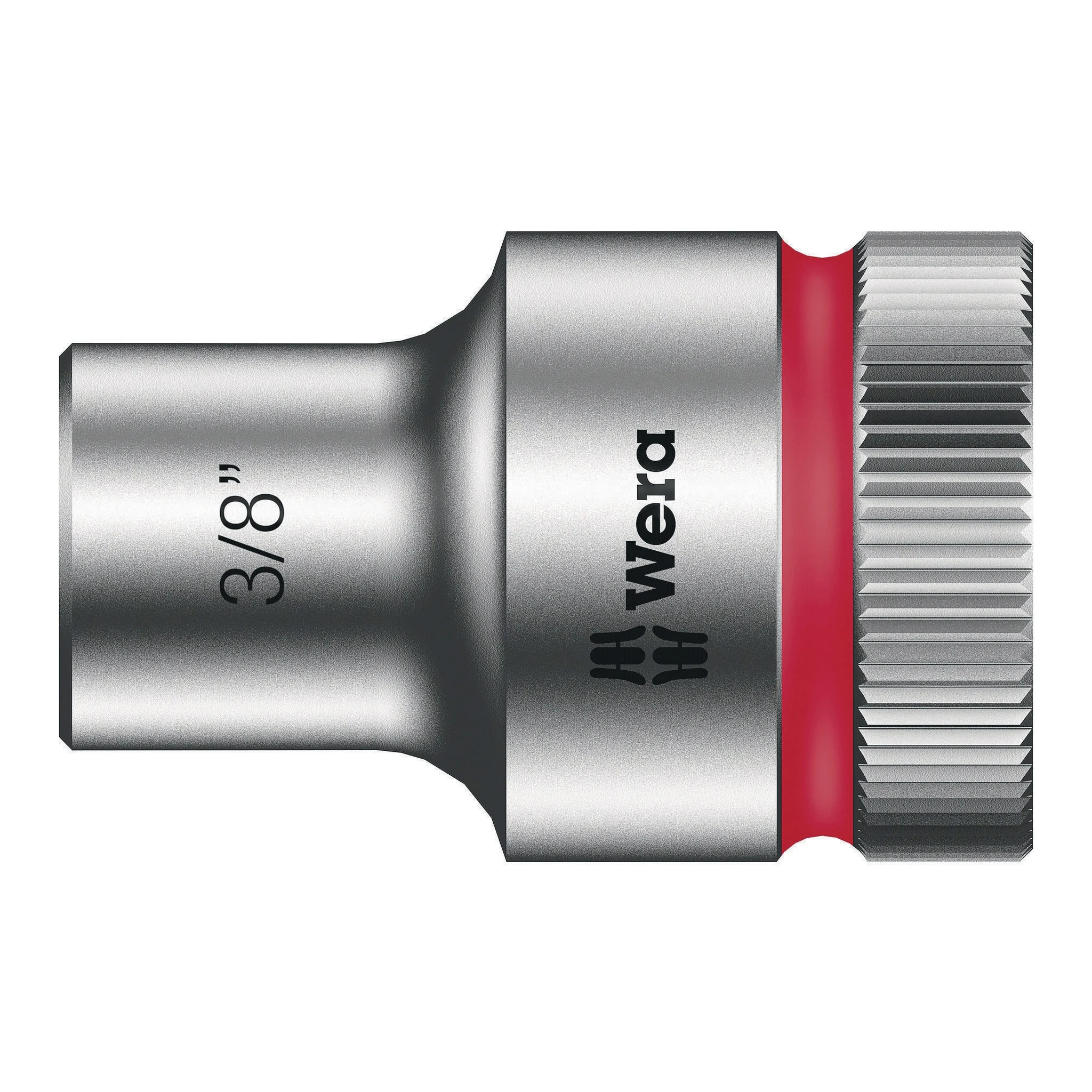WERA | Steckschlüsseleinsatz | 1/2 ″ Außensechskant | Schlüsselweite 3/8 ″