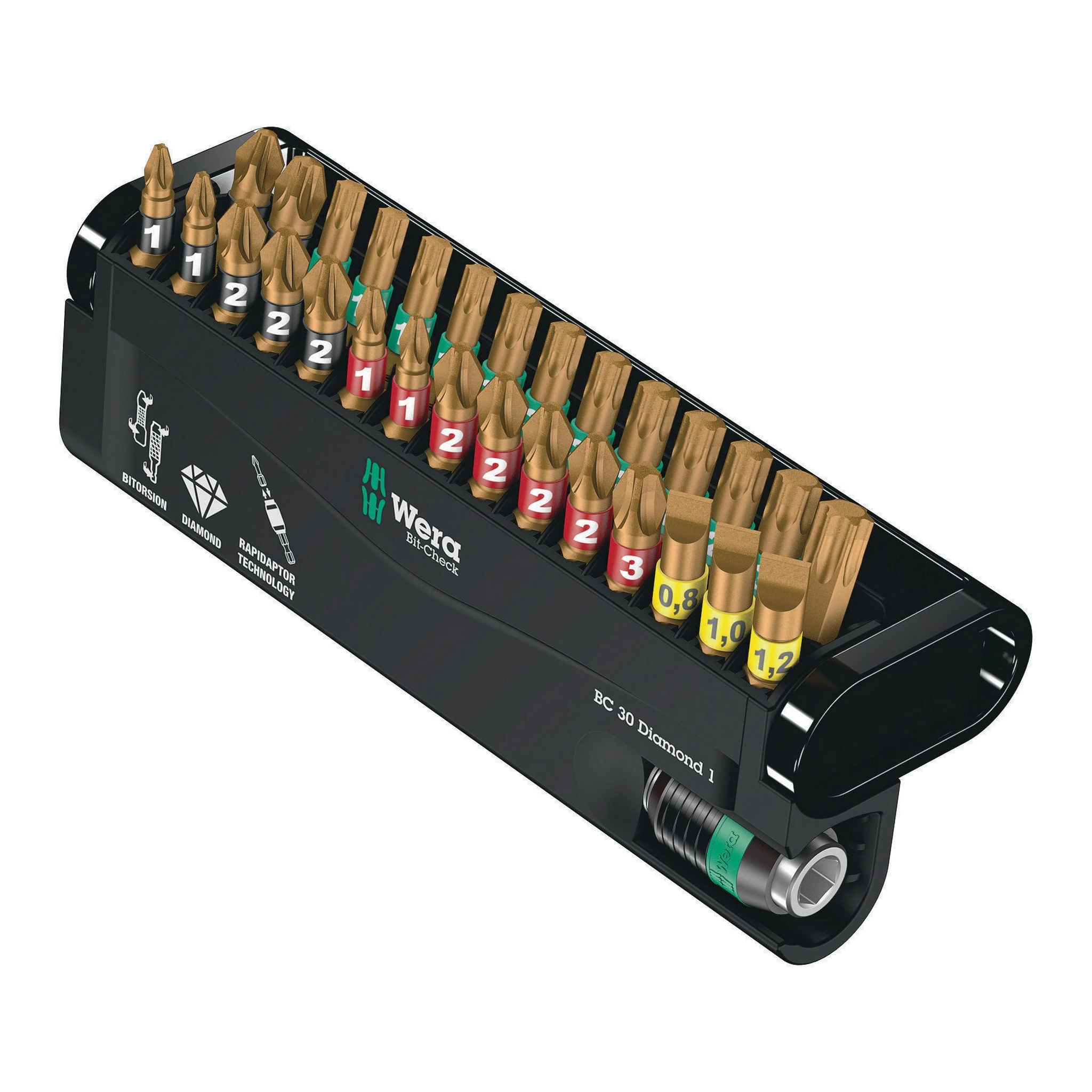 WERA | Bitsortiment | 30-teilig | Schlitz/PH/PZD/TX