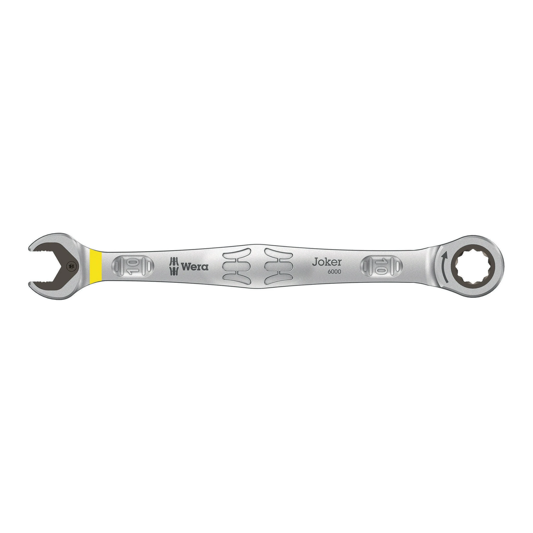 WERA | Maulringratschenschlüssel | Schlüsselweite 10 mm Länge 159 mm | gerade