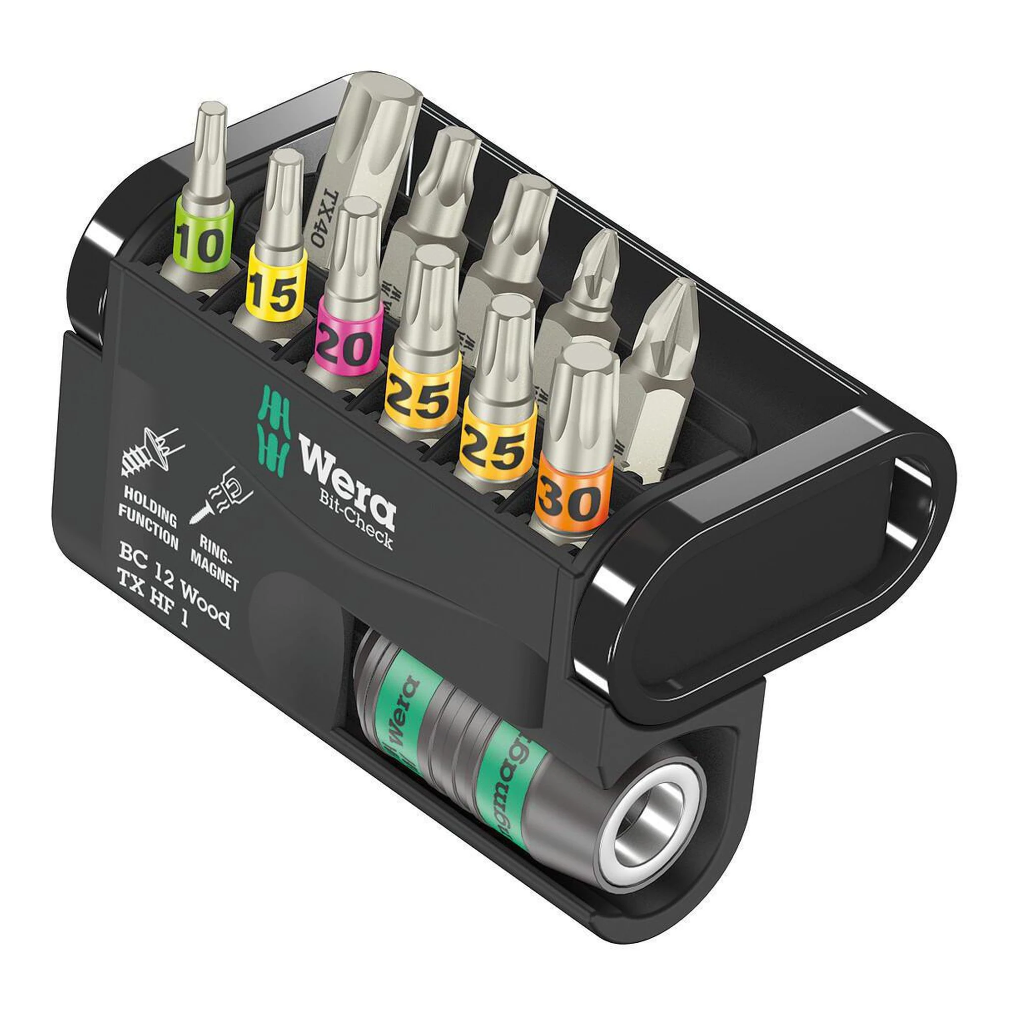 WERA | Bitsortiment | 12-teilig | PZD/TX-HF/TX