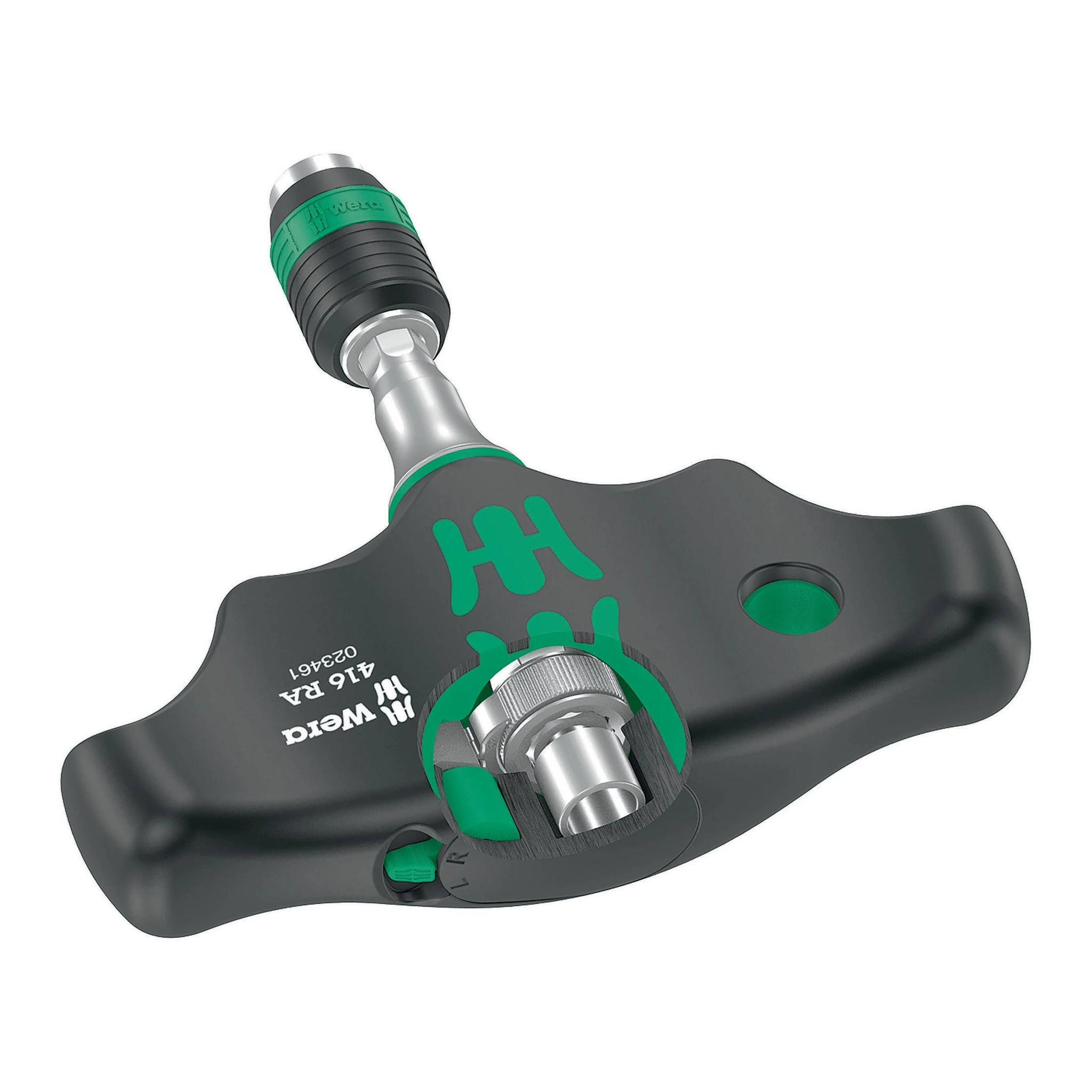 WERA | Bithalter | 1/4 ″ Ratsche mit Feinverzahnung | Klingenlänge 45 mm