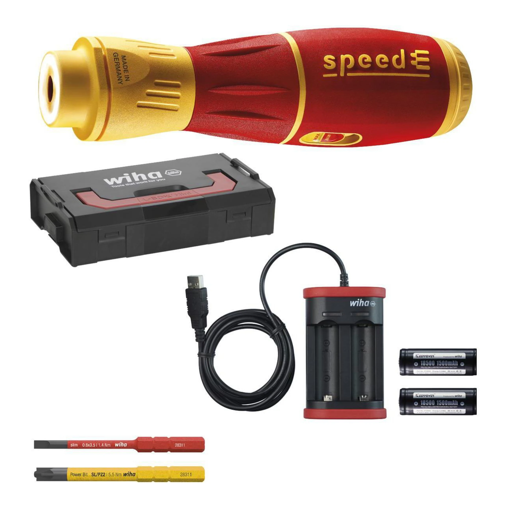 WIHA | Schraubendreher-Set | 6-teilig | Akku