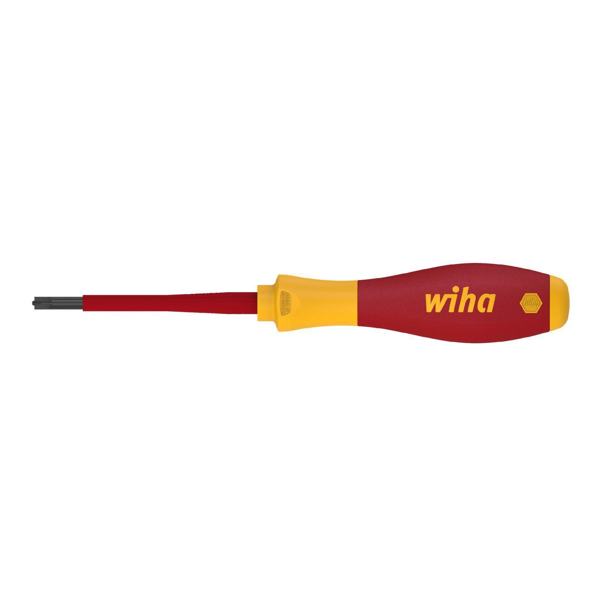 WIHA | Schraubendreher | Größe SL/PZD 1 | Klingenlänge 80 mm VDE isoliert