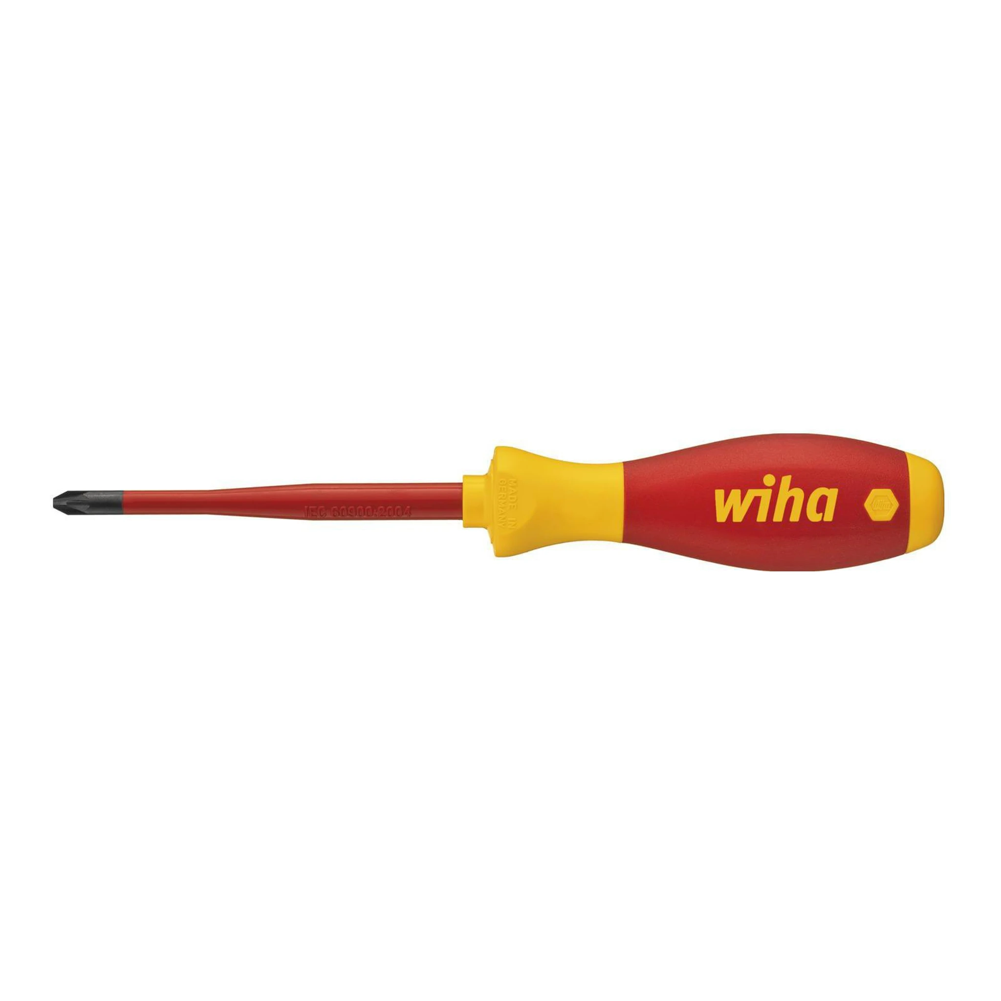WIHA | Schraubendreher | Größe PZD 1 | Klingenlänge 80 mm VDE isoliert