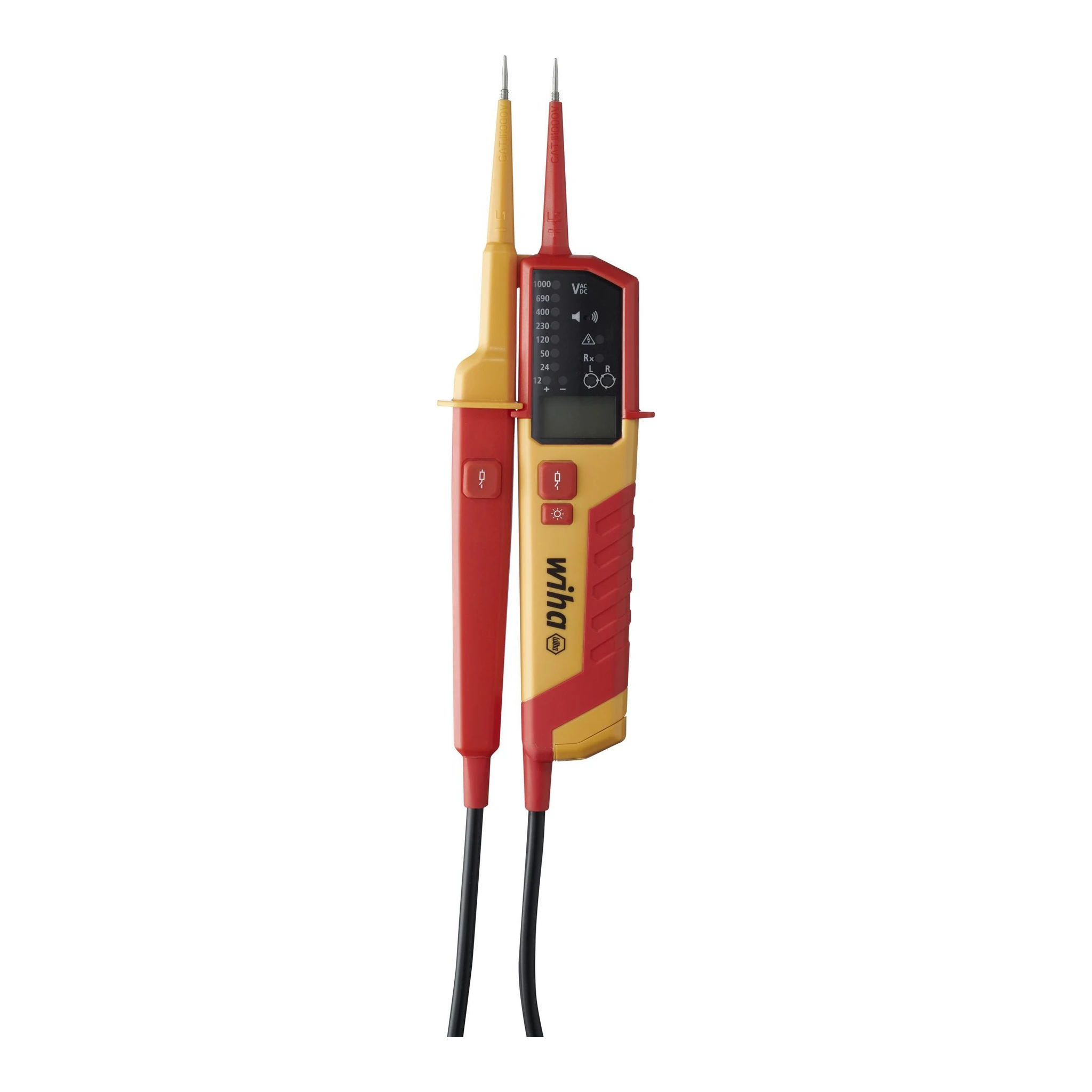 WIHA | Spannungs-/Durchgangsprüfer | 0,5-1000/0,5-1500 V AC/DC | CAT III 1000V/CAT IV 600 V