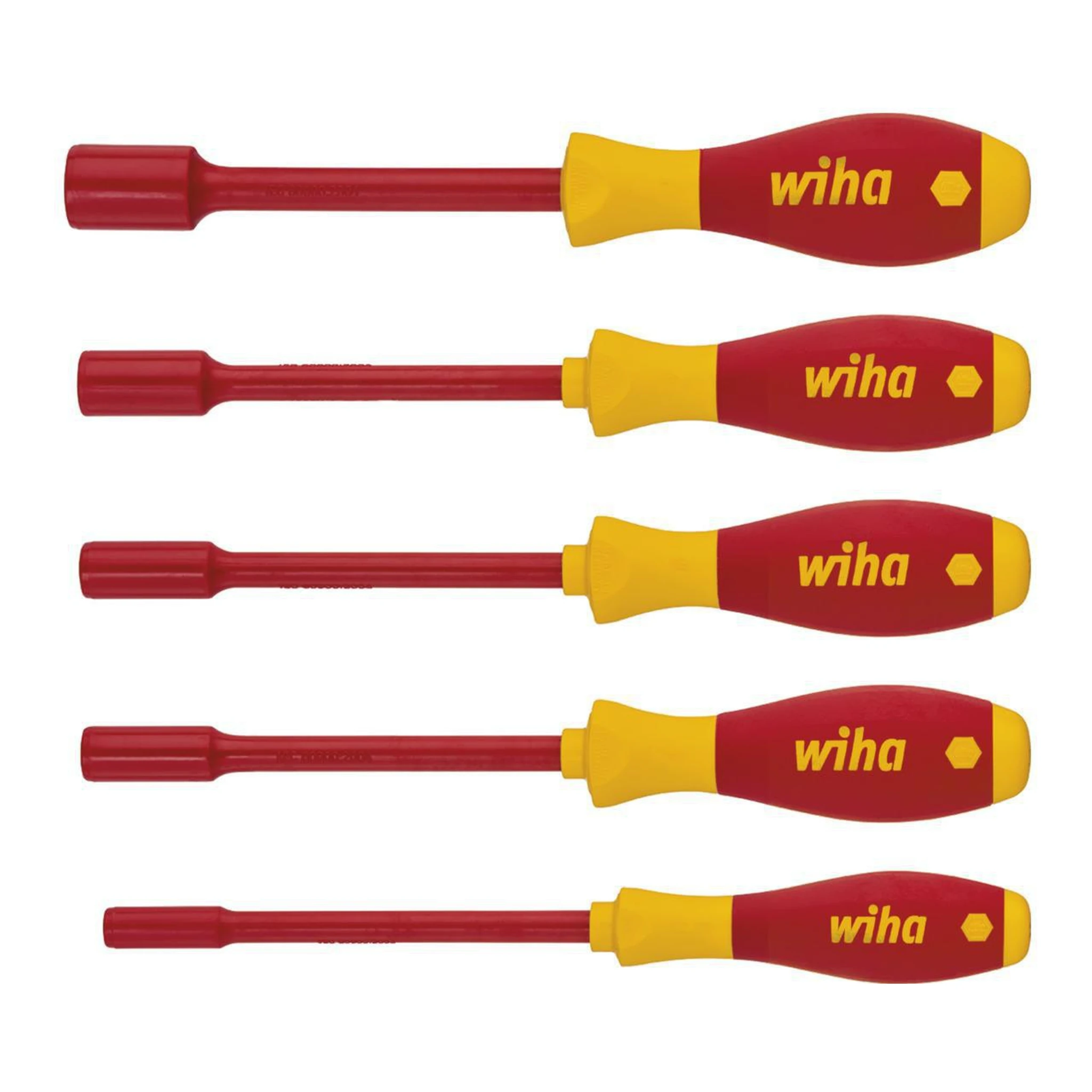WIHA | Sechskantsteckschlüssel-Satz | 5-teilig | 5,5 - 7,0 - 8,0 - 10,0 - 13,0 mm