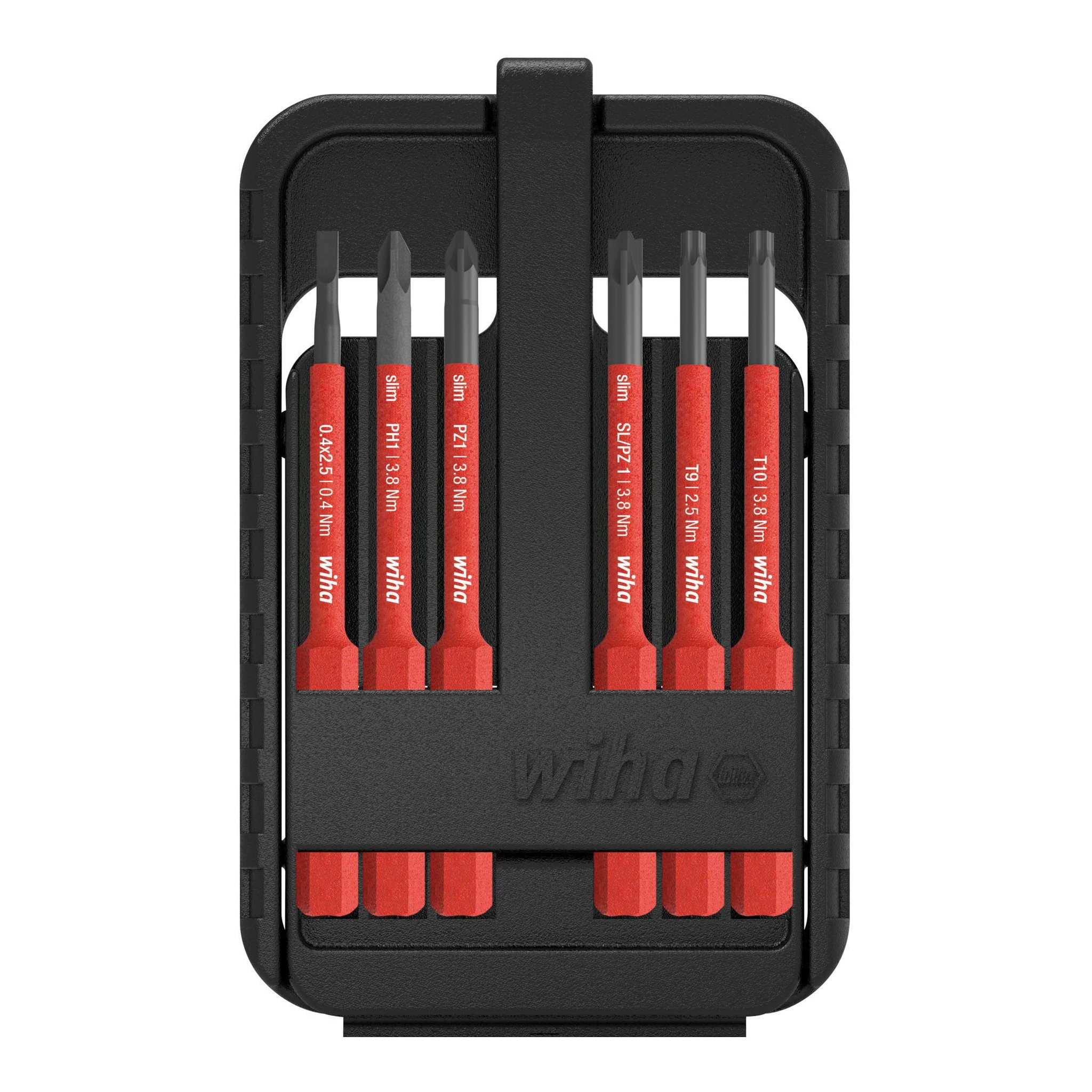 WIHA | Wechselklingen-Satz | 6-teilig | Schlitz/PH/PZD/(+/- SL/PZD)Torx® – Bild 2