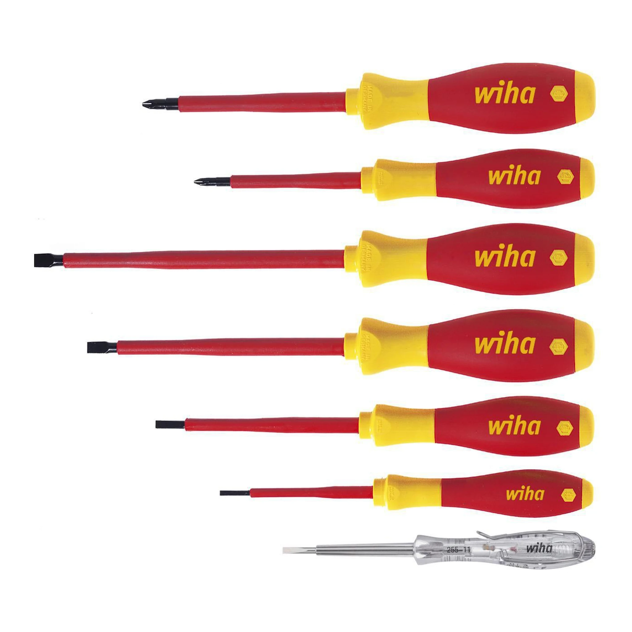 WIHA | Schraubendreher-Satz | 7-teilig | Schlitz / PH