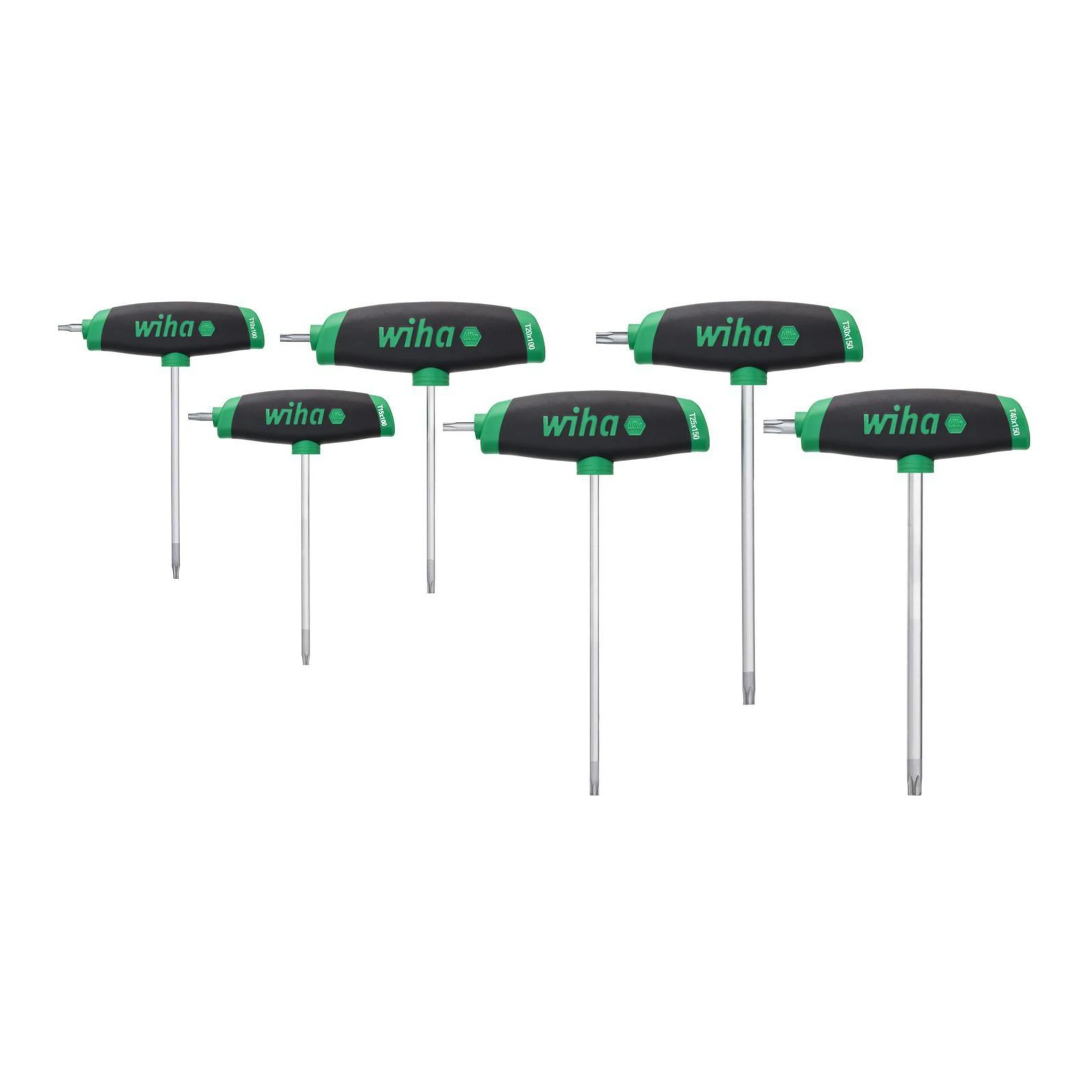 WIHA | Schraubendreher-Satz mit Quergriffen | T10-T30 | TORX® mit Seitenabtrieb