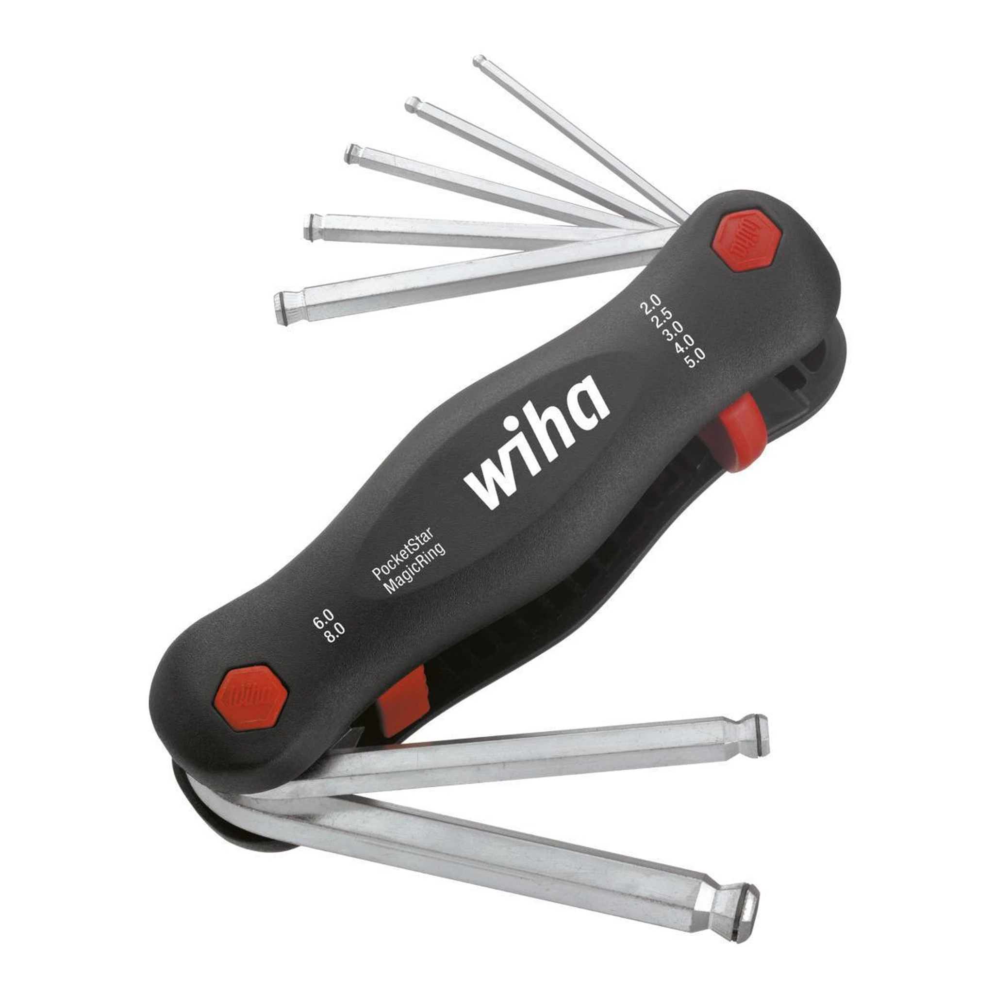 WIHA | Schraubendreher-Satz | 7-teilig Handklapphalter | SW 2 - 8 mm