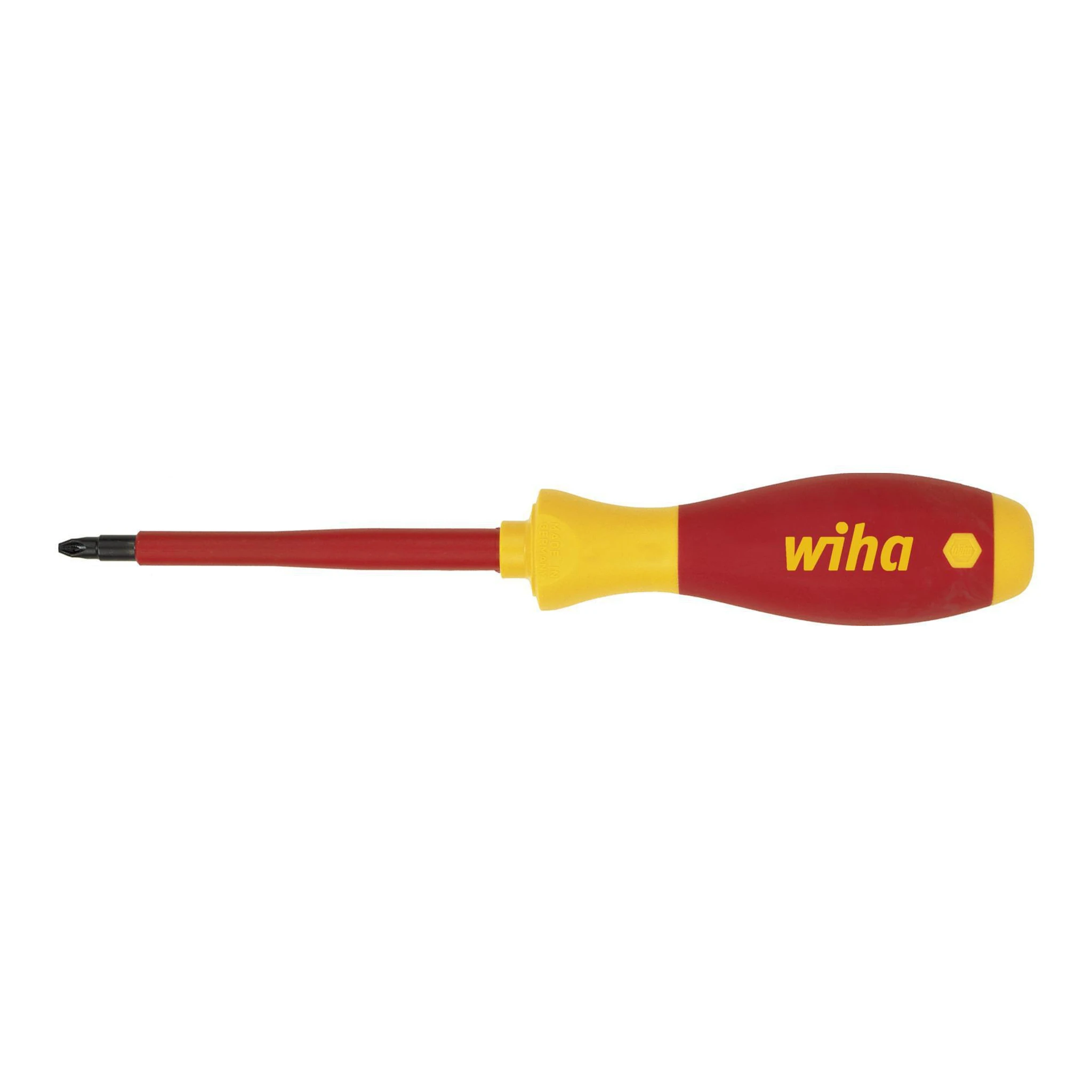 WIHA | Schraubendreher | Größe PZD 1 | Klingenlänge 80 mm VDE isoliert