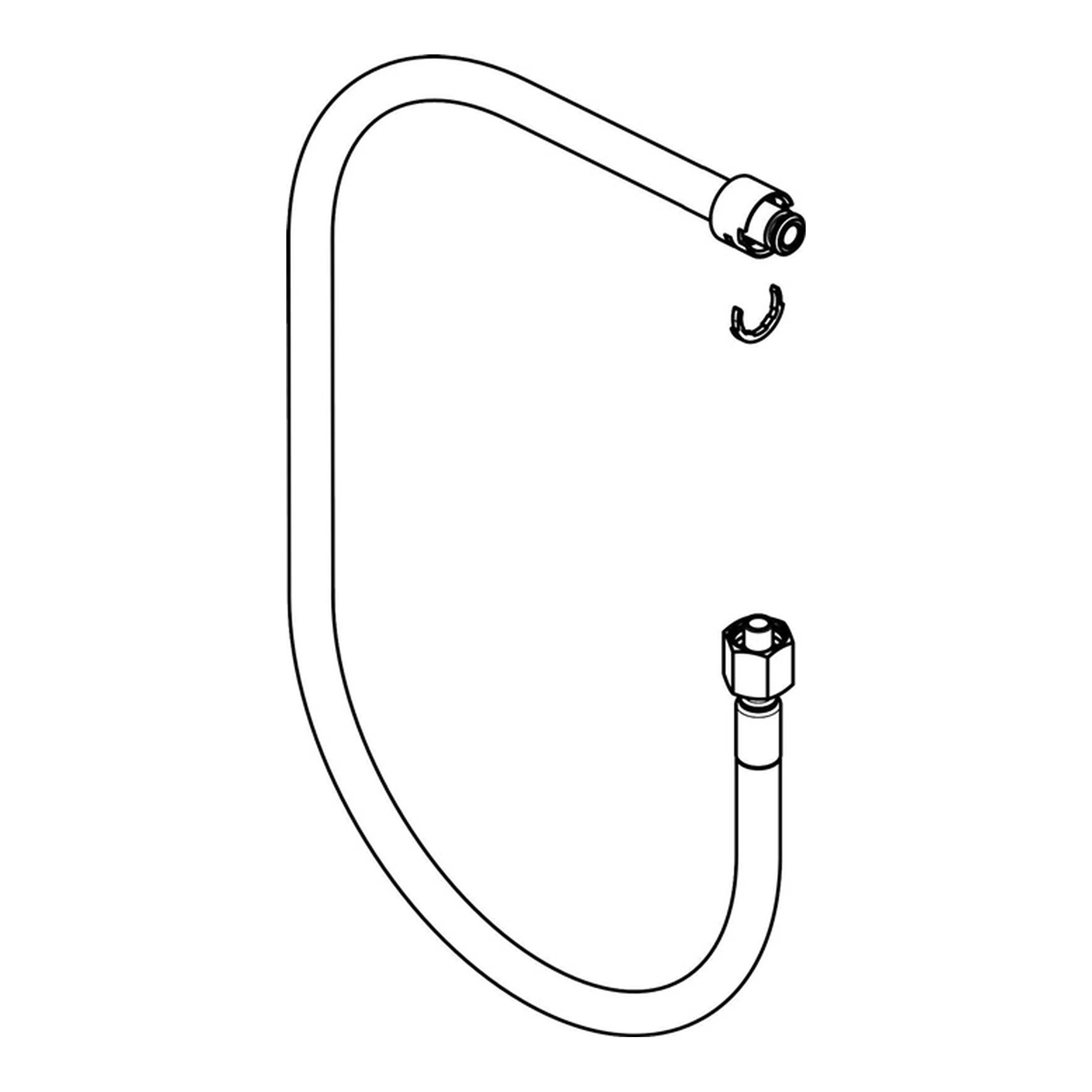 HANSGROHE | Schlauch hansgrohe | mit Quetschverschraubung 1500mm
