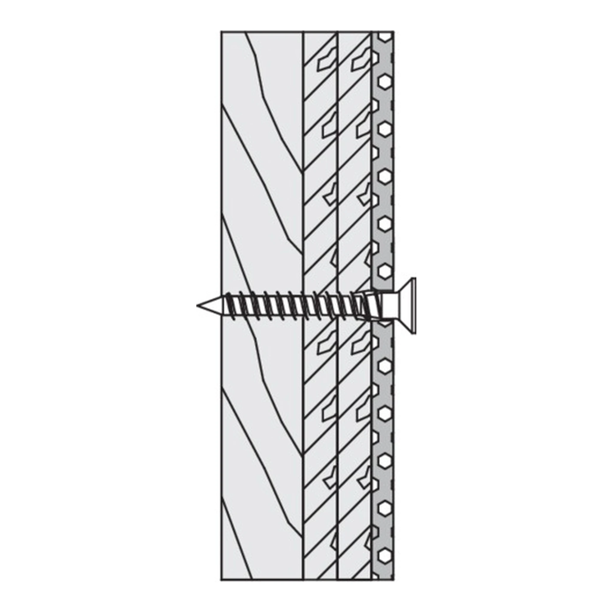 HEWI | Befestigungsmaterial Serie 801 | Stützgriff Leichtbauwände mit Hinterfütterung