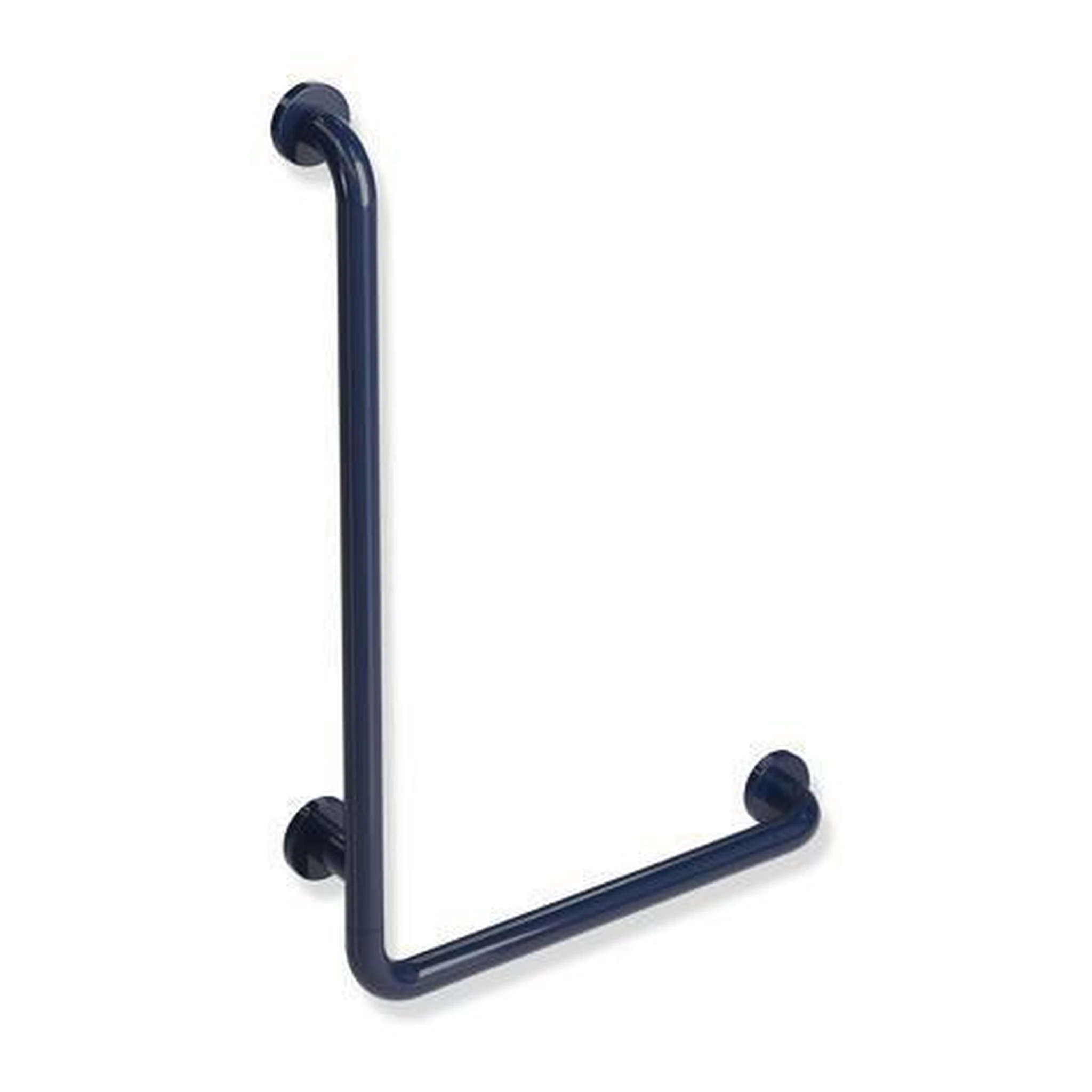 HEWI | Winkelgriff Serie 801 | waager. 500 mm, senkr. 750 mm stahlblau