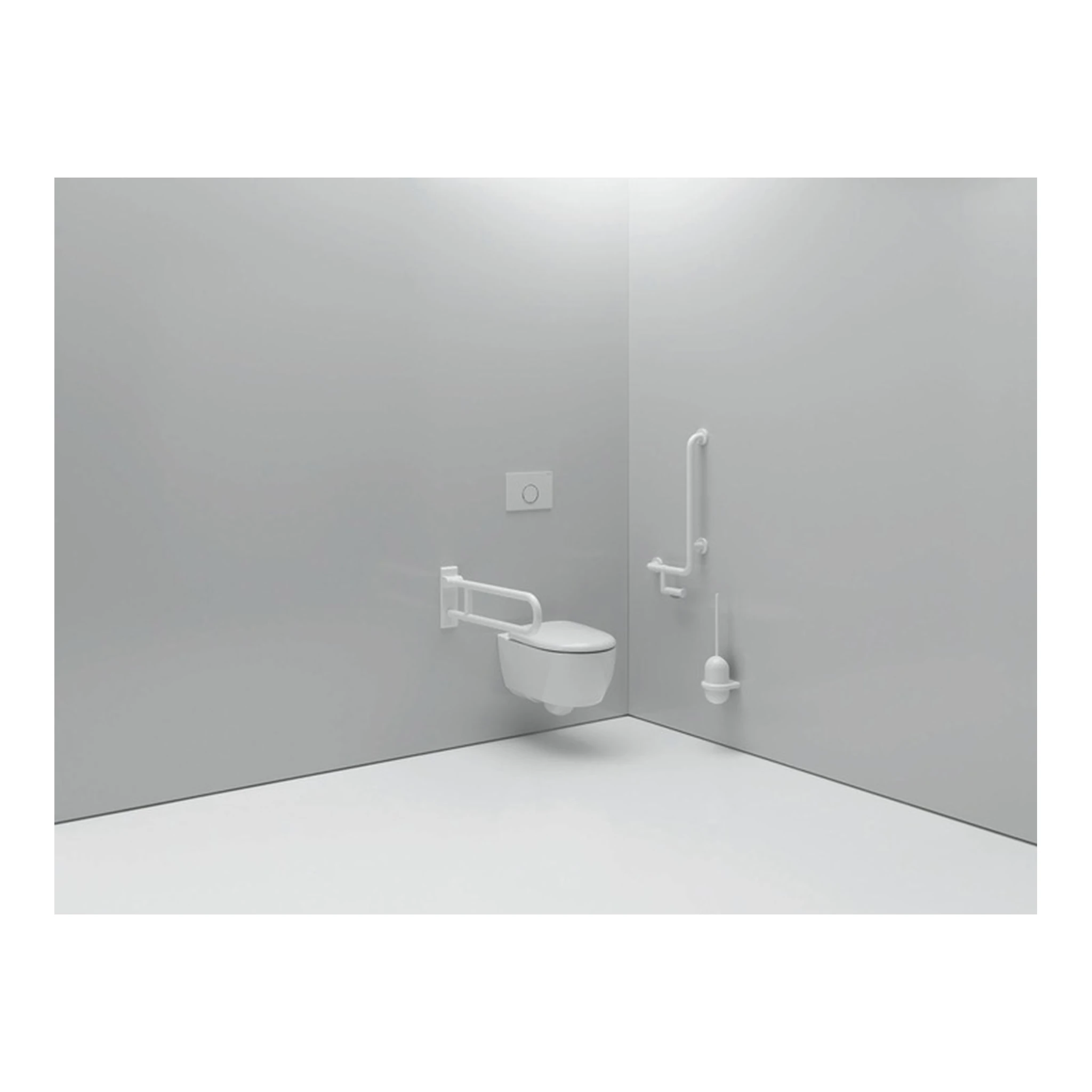 HEWI | Winkelgriff Serie 801 | d= 33 mm, Ausladung 90 mm 300 x 600 mm – Bild 3