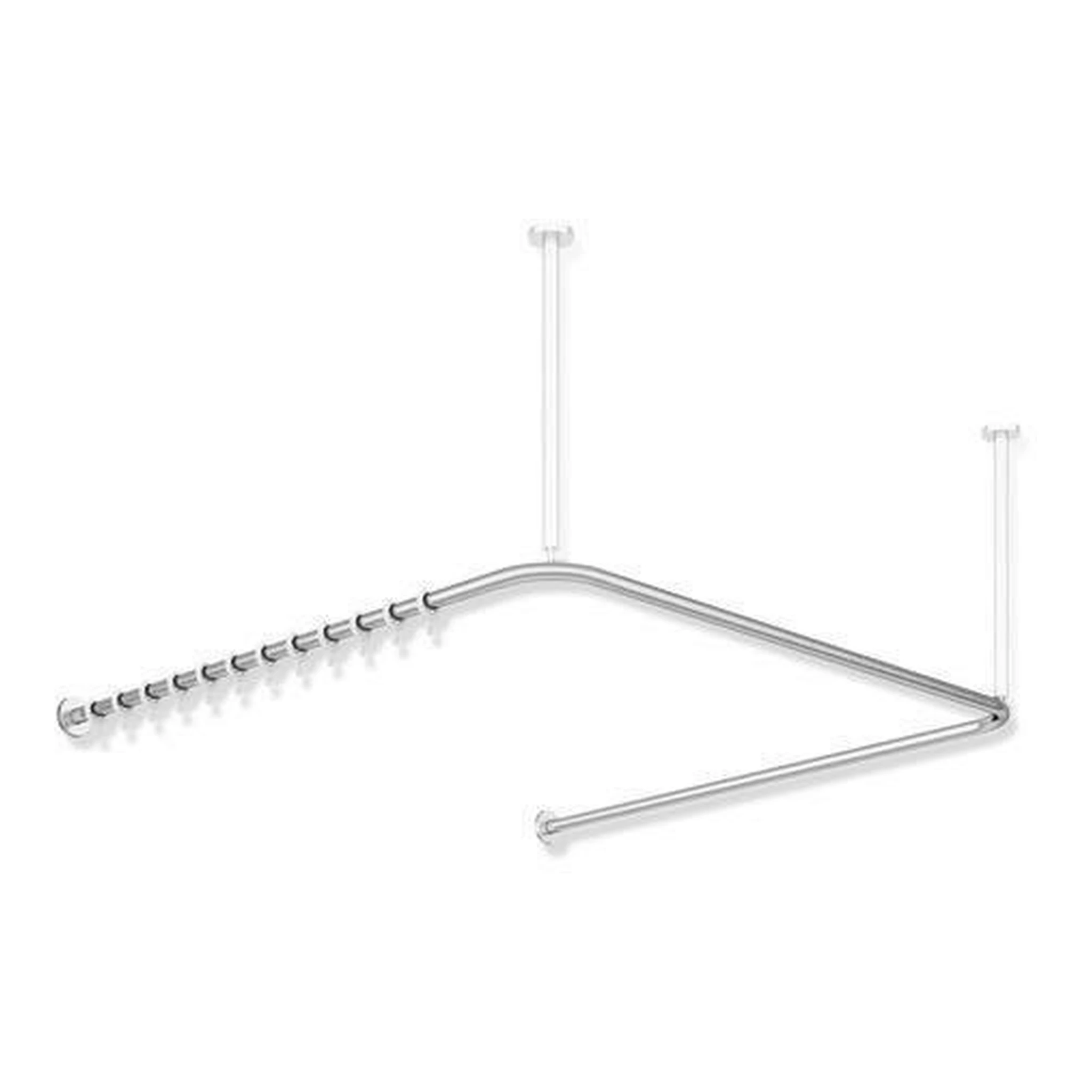 HEWI | Vorhangstange System 900 | d= 25 mm, Edelstahl matt geschliffen