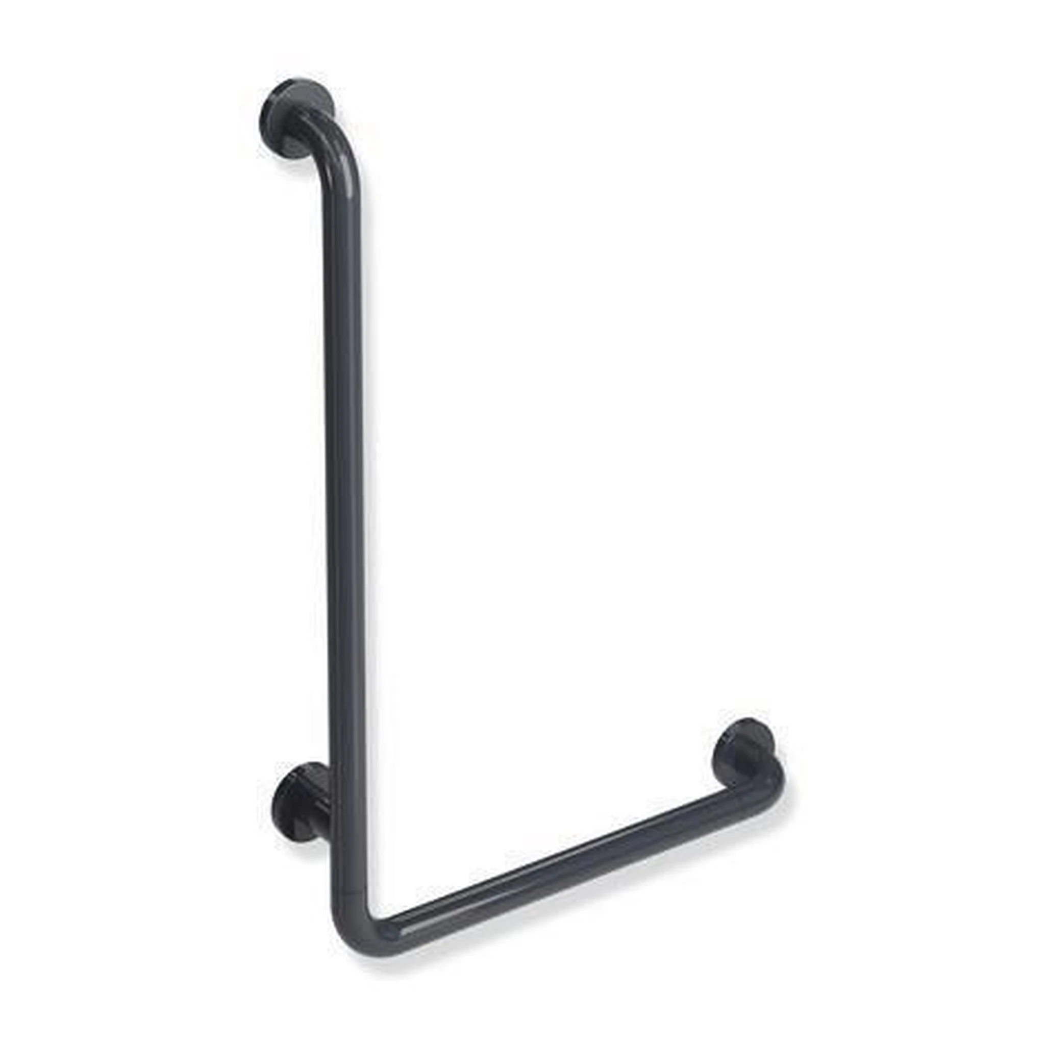 HEWI | Winkelgriff Serie 801 | waager. 500 mm, senkr. 750 mm anthrazitgrau