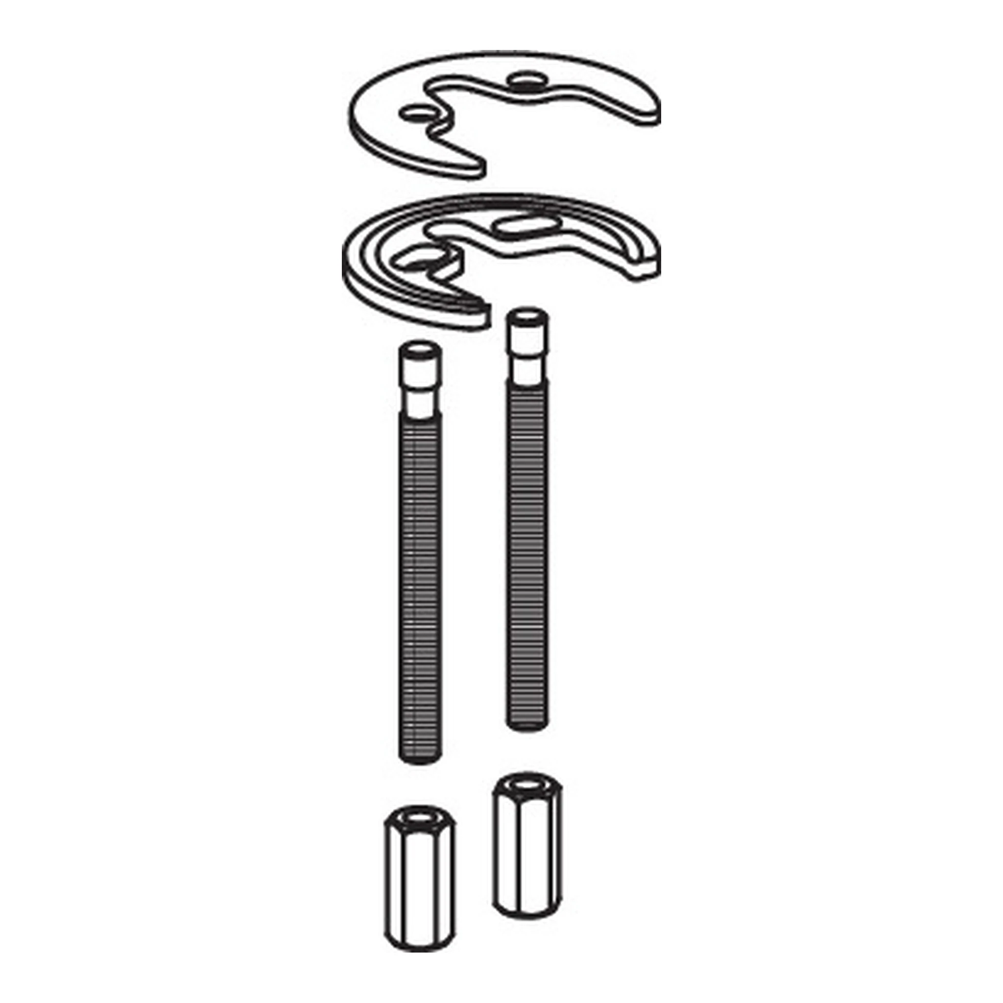 HEWI | Befestigungsmaterial System-Armaturen | für Einhebel-Waschtischmischer AQ 100