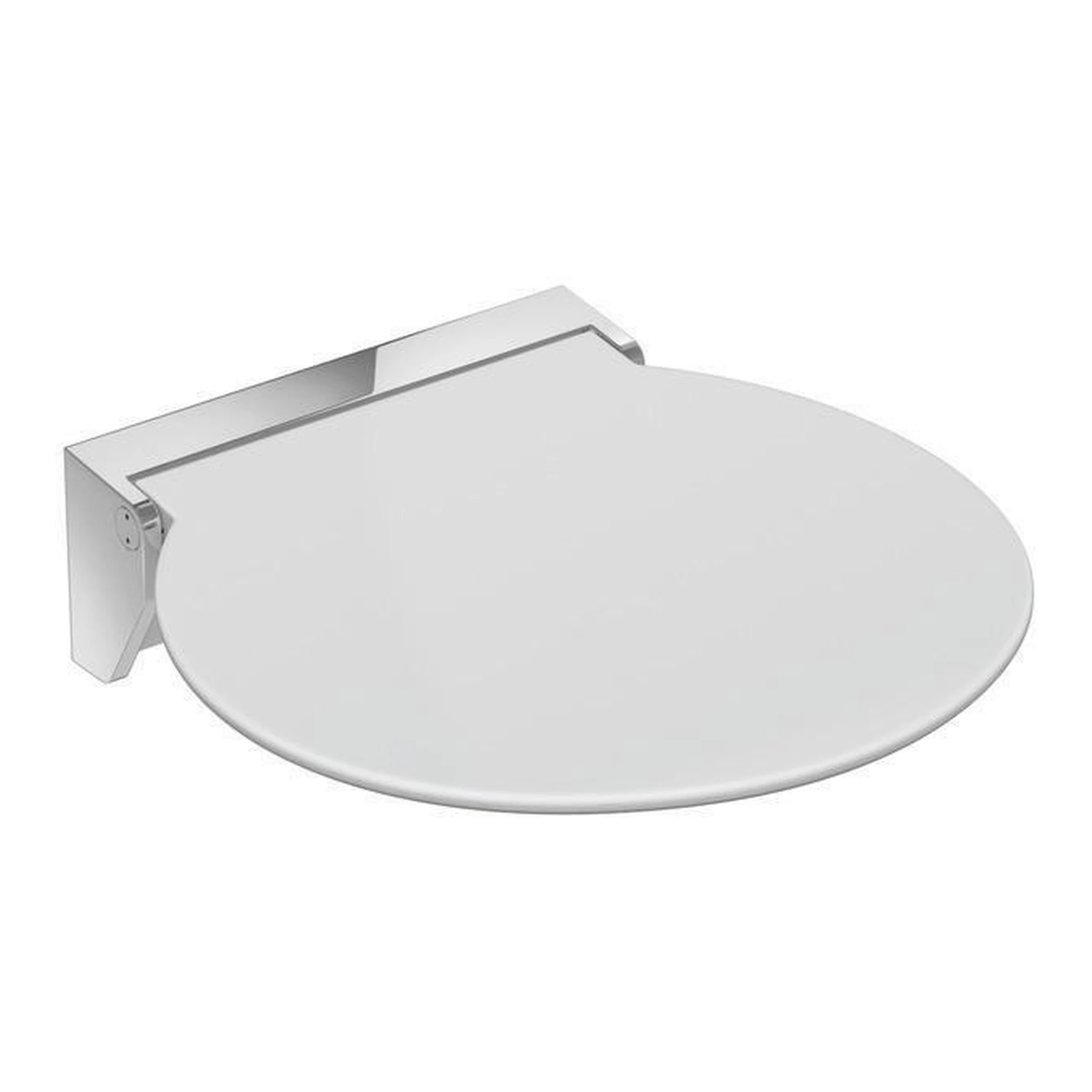 HEWI | Klappsitz R 380 | Wandkonsole Edelstahl verchromt Sitzfläche anthrazitgrau