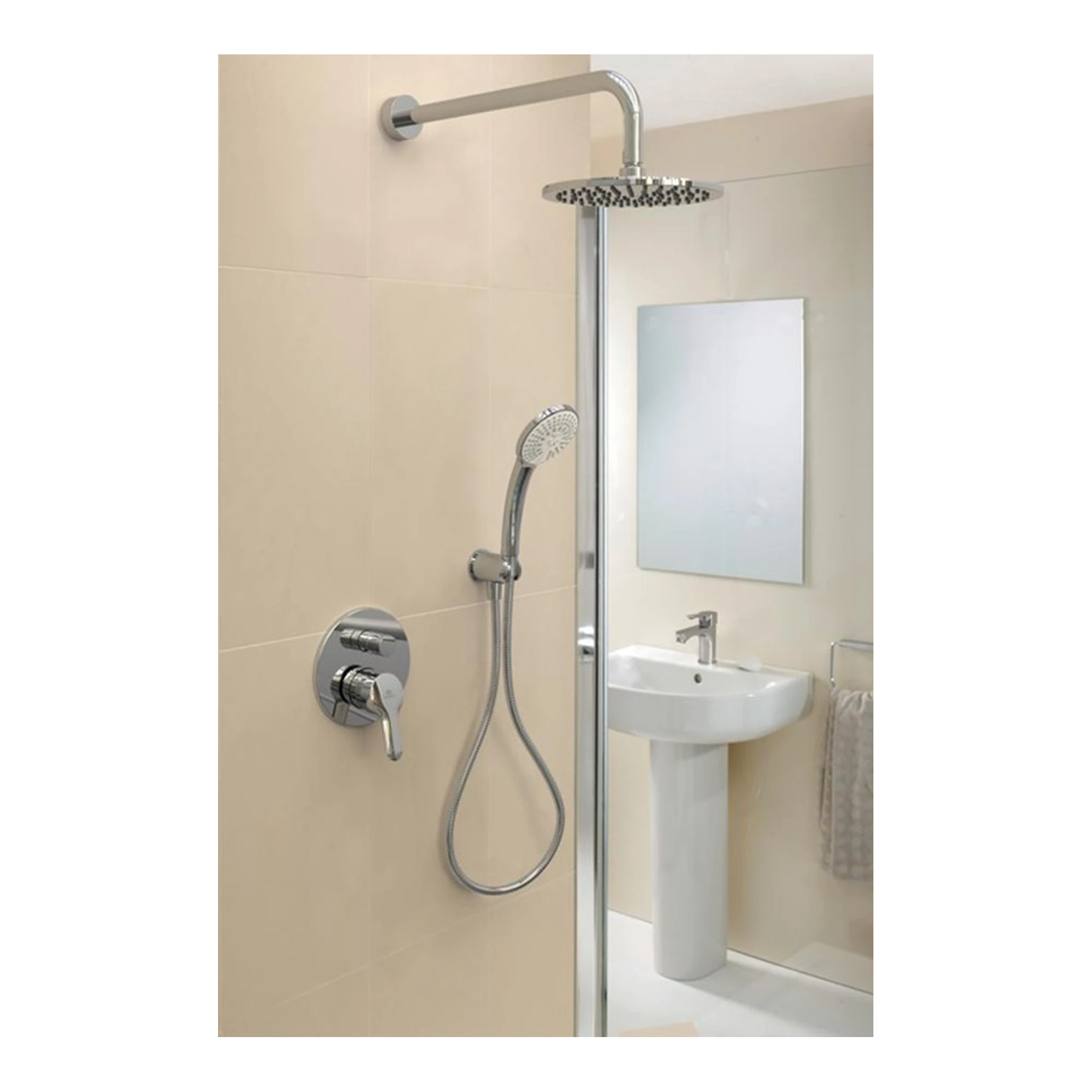 IDEAL STANDARD | Funktionshandbrause Idealrain | chrom 100mm – Bild 3