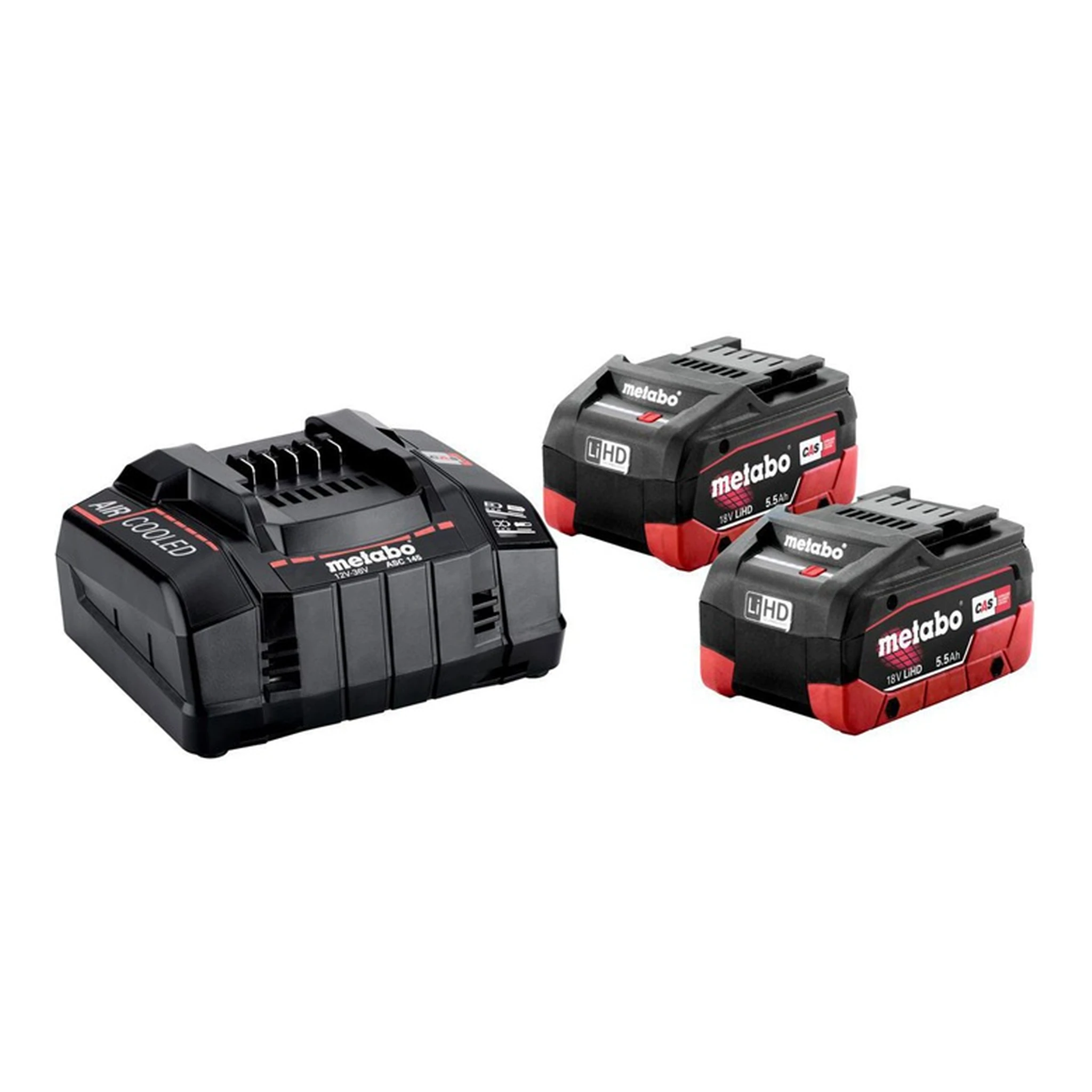 METABO | Akku-Set Basic 5,5 LiHD | 18 V 2 x 5,5 (LiHD) Ah