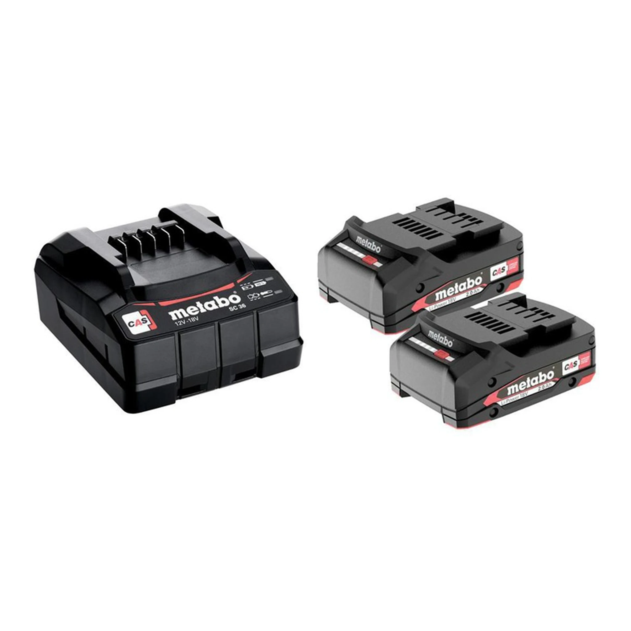 METABO | Akku-Set Basic 2,0 | 18 V 2 x 2 Ah