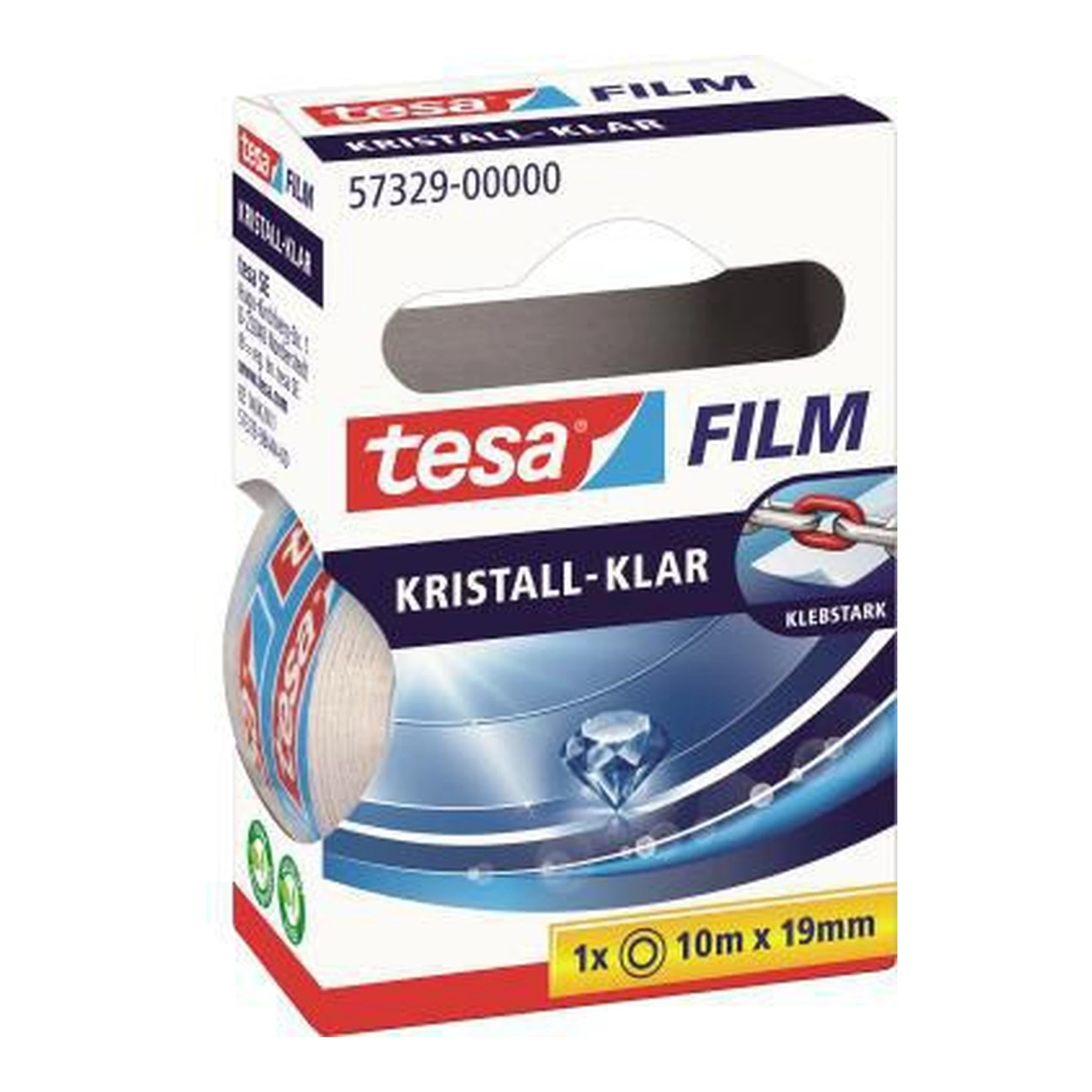 TESA | Klebefilm tesa® tesafilm® kristall-klar 19 mm x 10 | m (B x L) einseitig klebend ohne Lösungsmittel Polypropylen durchsichtig