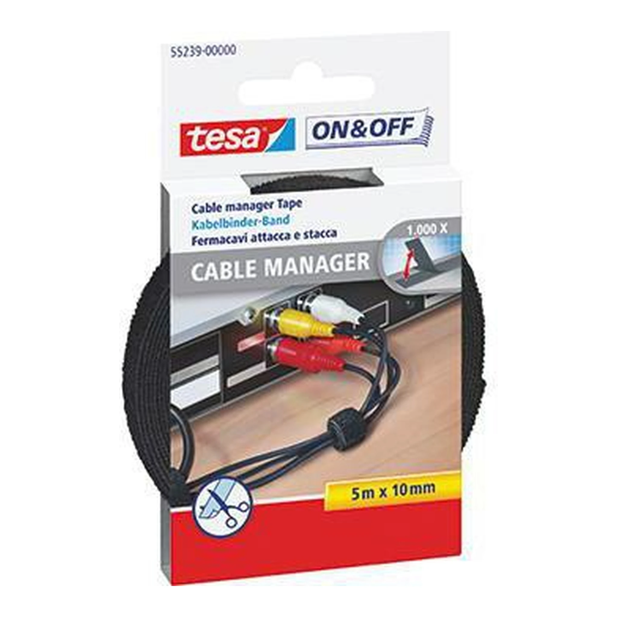 TESA | Kabelbinder tesa® On & Off® Cable Manager Polyamid | schwarz