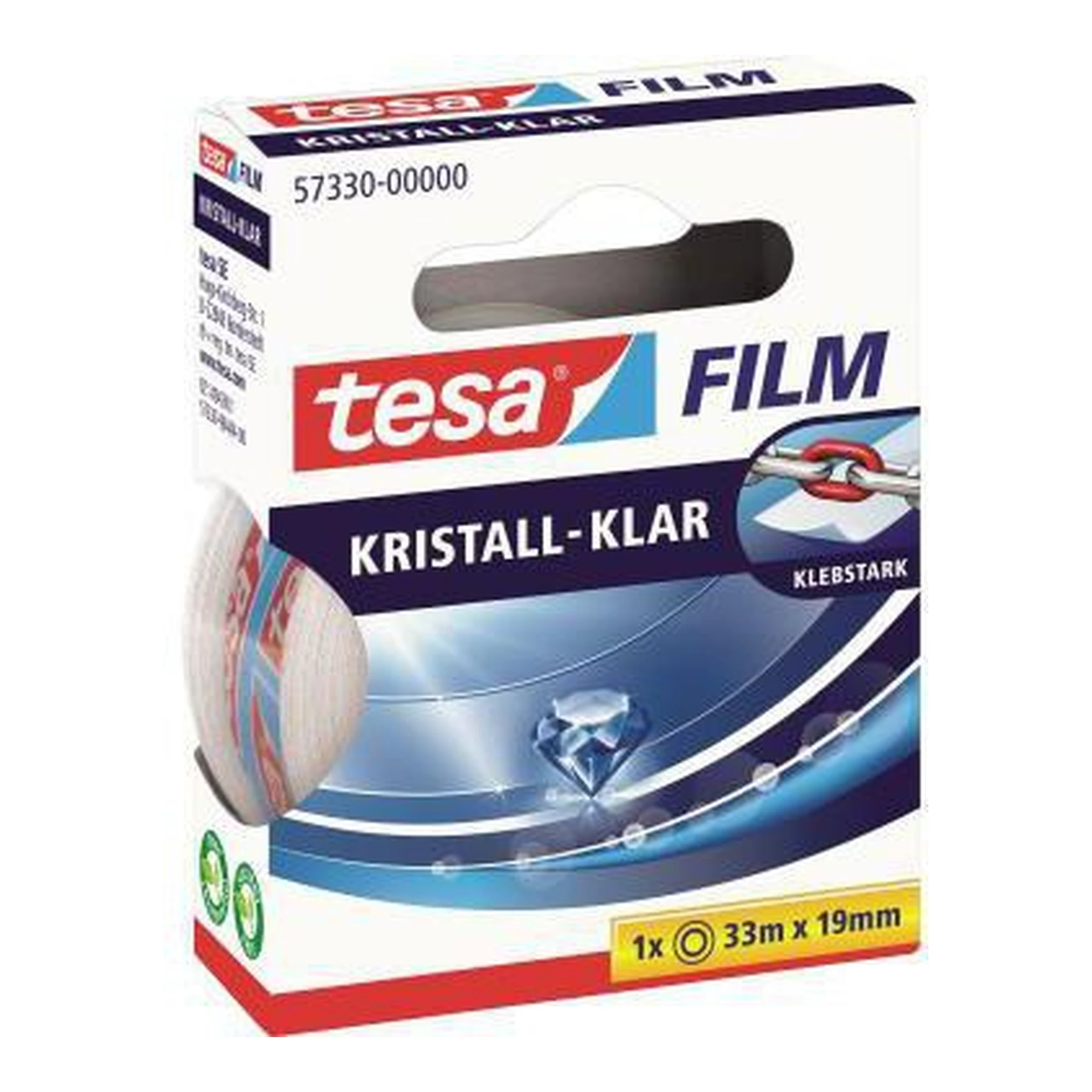 TESA | Klebefilm tesa® tesafilm® kristall-klar 19 mm x 33 | m (B x L) einseitig klebend ohne Lösungsmittel Polypropylen durchsichtig