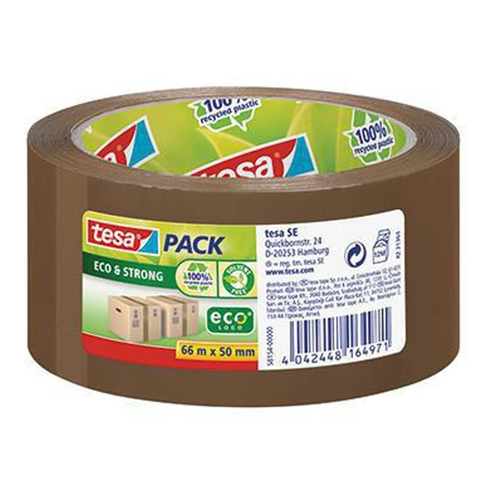 TESA | Packband tesa® tesapack® Eco & Strong 50 mm x 66 | m (B x L) Polypropylen braun