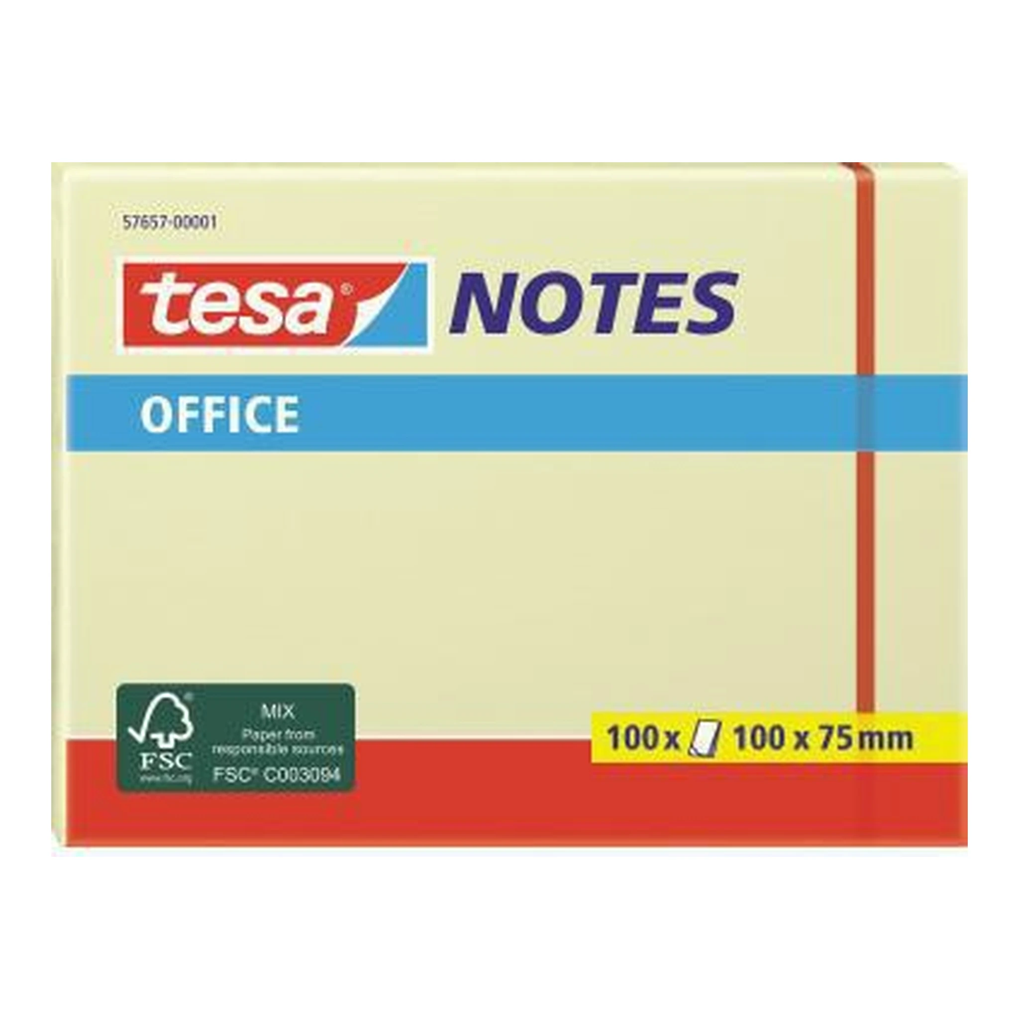 TESA | Haftnotiz tesa® Office Notes 100 x 75 mm (B x H) | gelb 100 Bl.