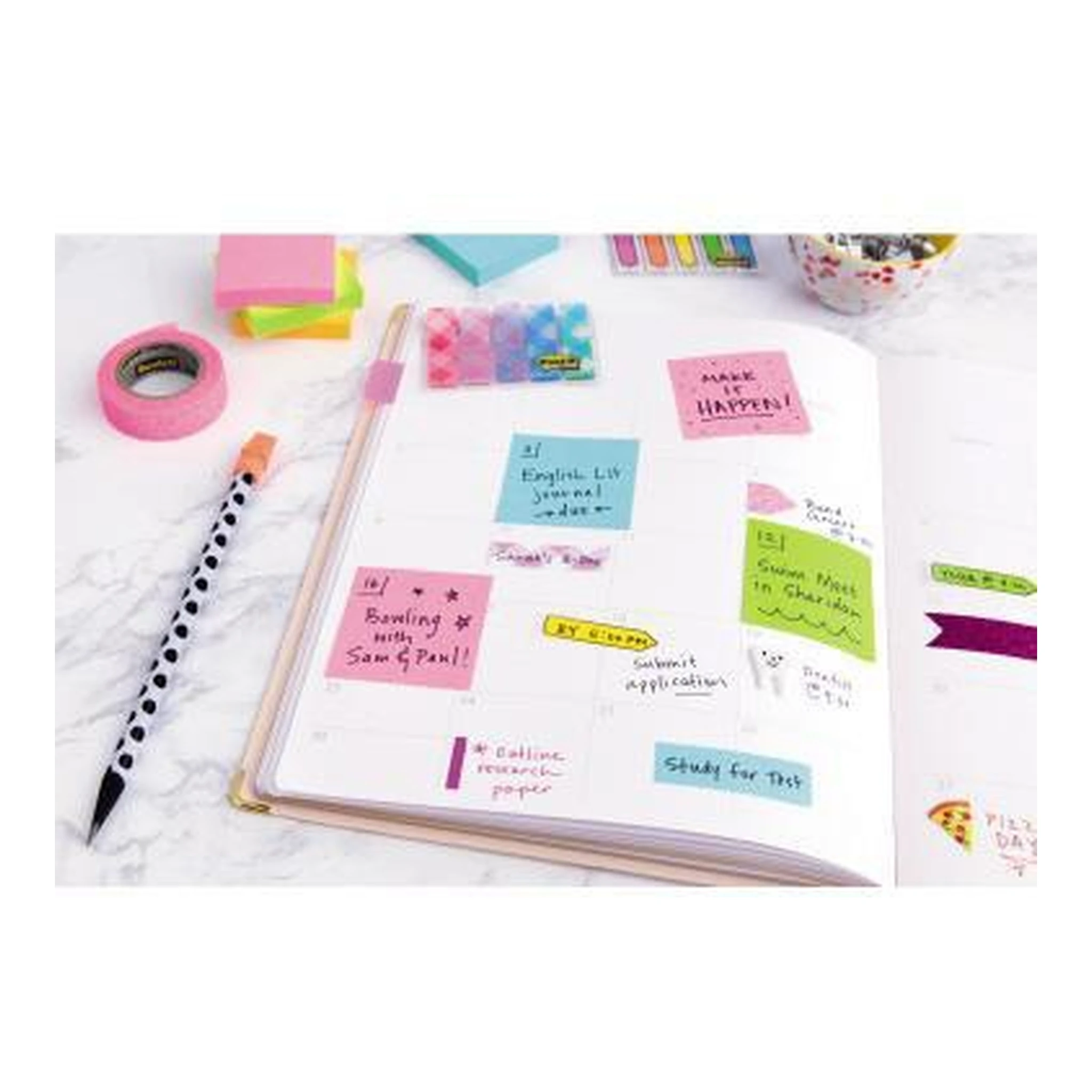 POST-IT | Haftnotizwürfel Post-it® 76 x 45 x 76 mm (B x H x T) limonengrün 450 Bl. – Bild 2
