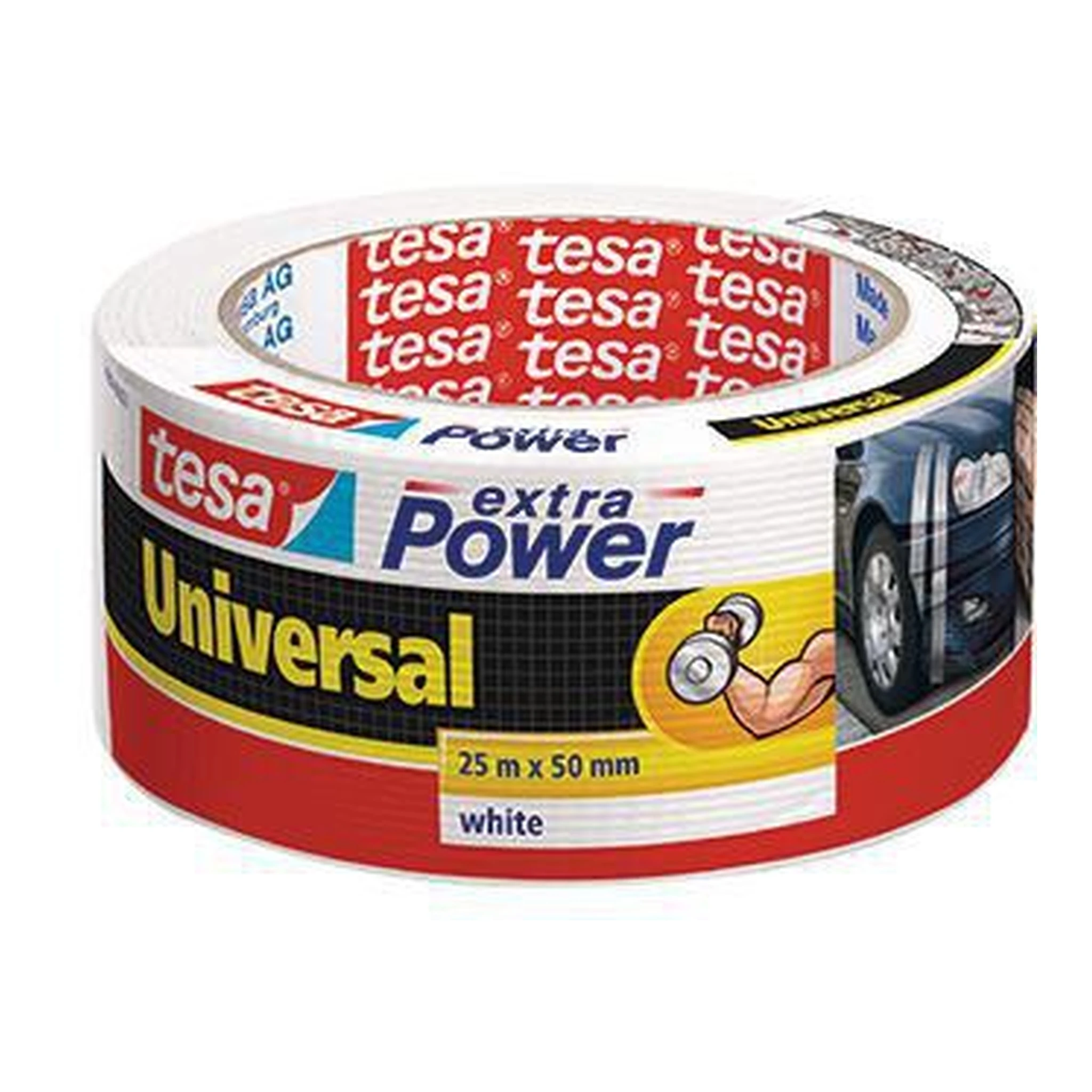 TESA | Gewebeband tesa® extra Power® Universal | Innenbereich Außenbereich 50 mm x 25 m (B x L) weiß
