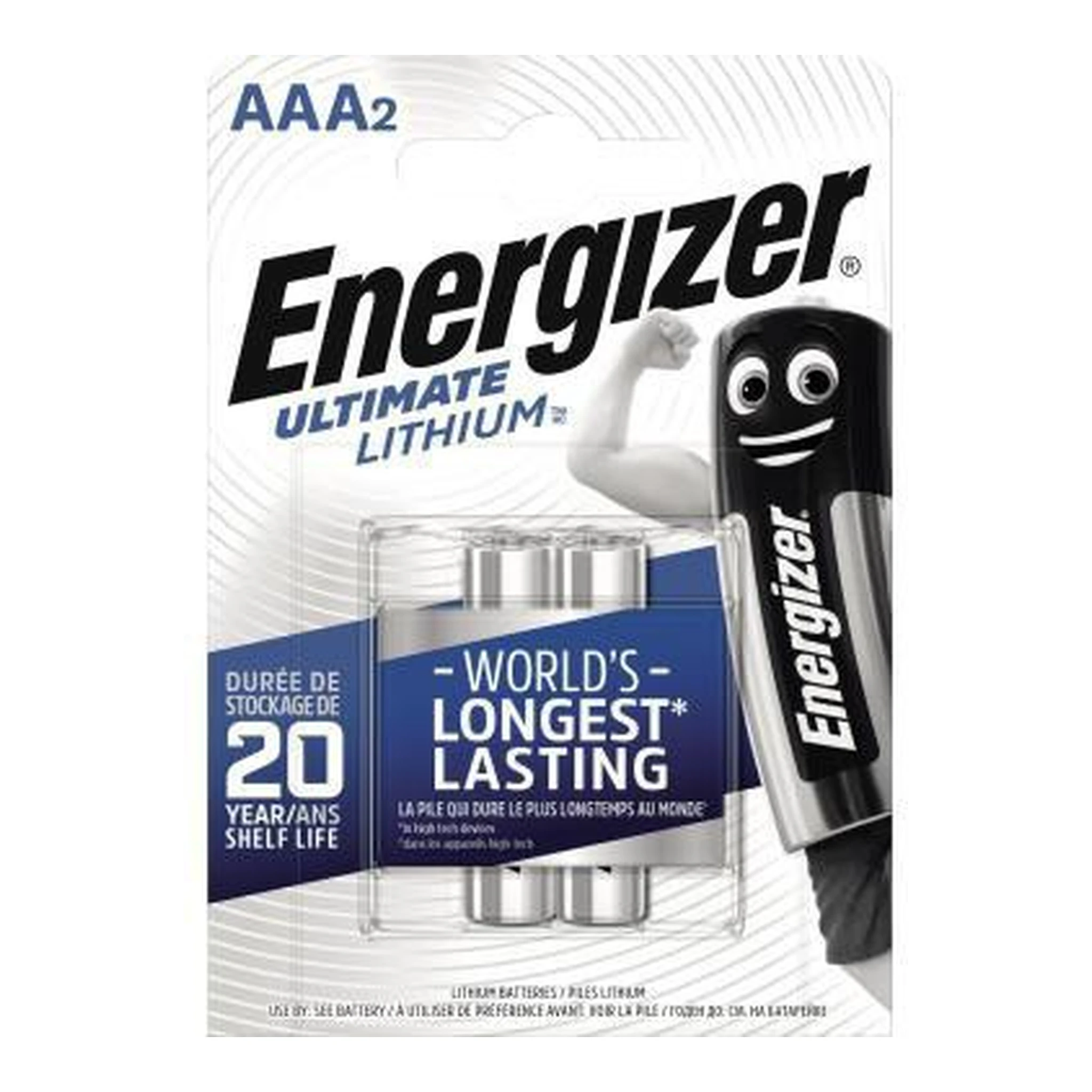 ENERGIZER | Batterie Energizer® Ultimate Lithium AAA/Micro | L92 Lithium 1,5V 1.250 mAh 2 St./Pack.