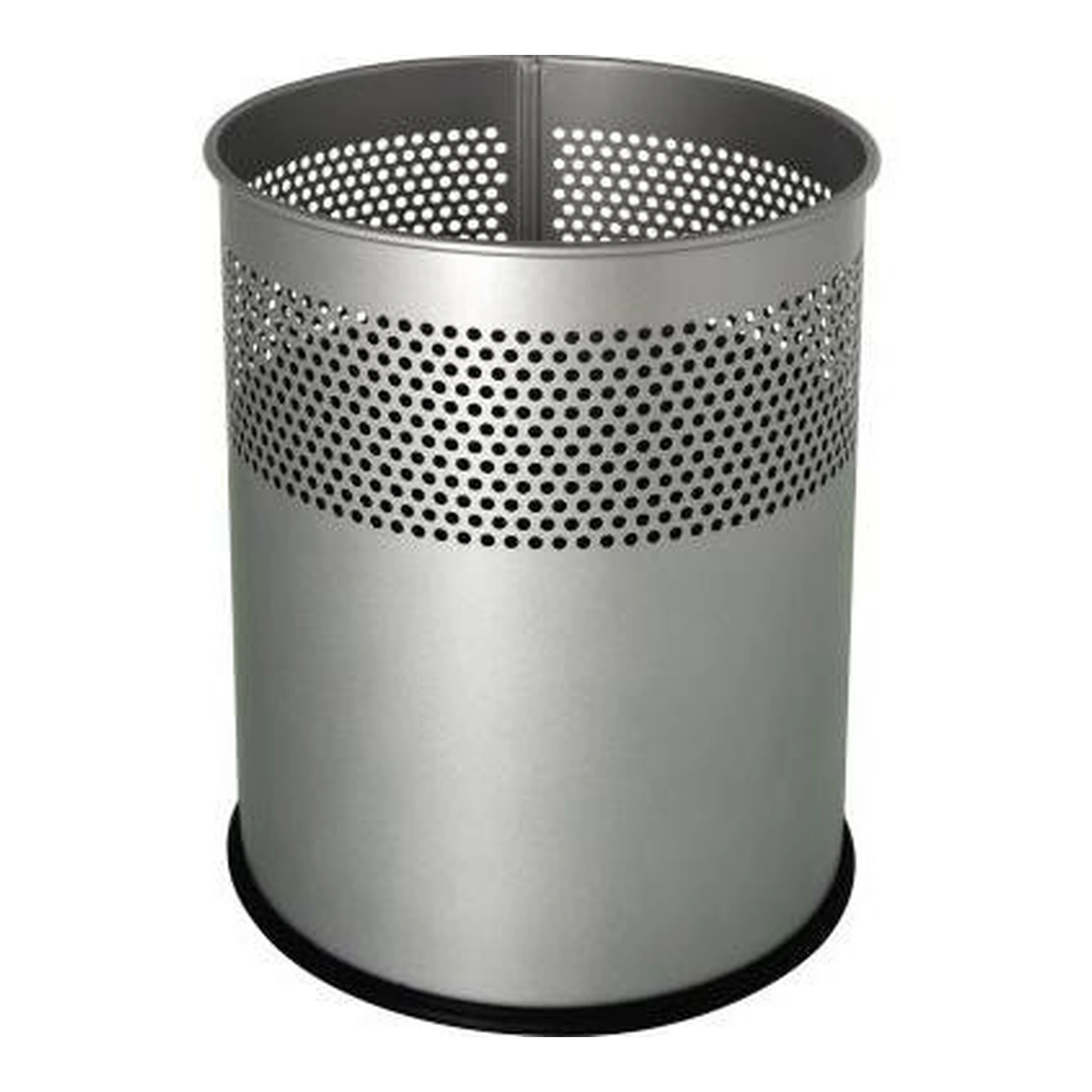 HELIT | Papierkorb helit the dot 25,7 x 32,1 cm (D. x H) 15 | Metall Farbe: grau 1 Sortierfach