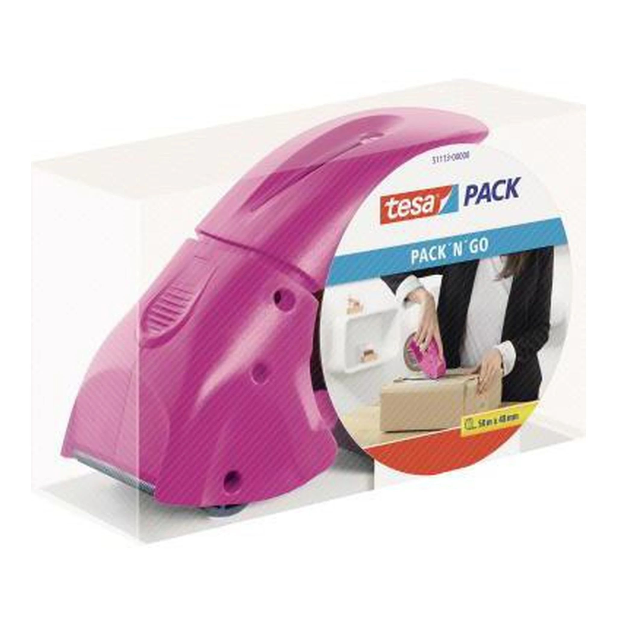 TESA | Packbandabroller tesa® PACK ´n´ GO® ABS Kunststoff pink