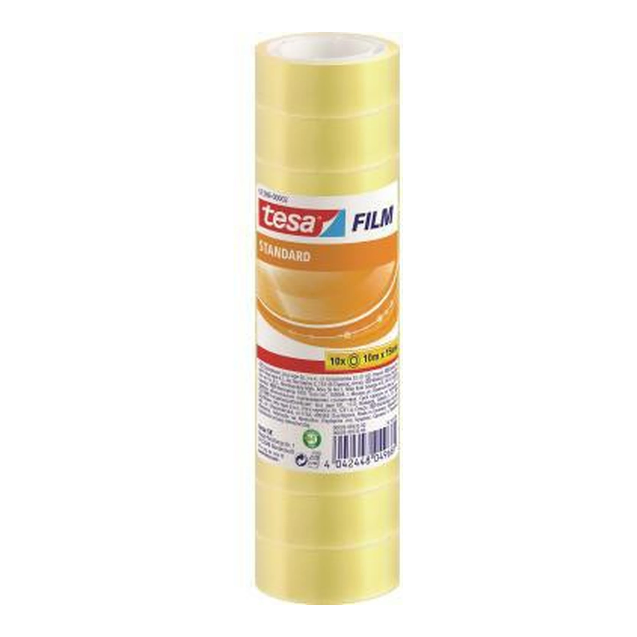 TESA | Klebefilm tesa® standard 15 mm x 10 m (B x L) | einseitig klebend ohne Lösungsmittel Polypropylen transparent 10 St./Pack.