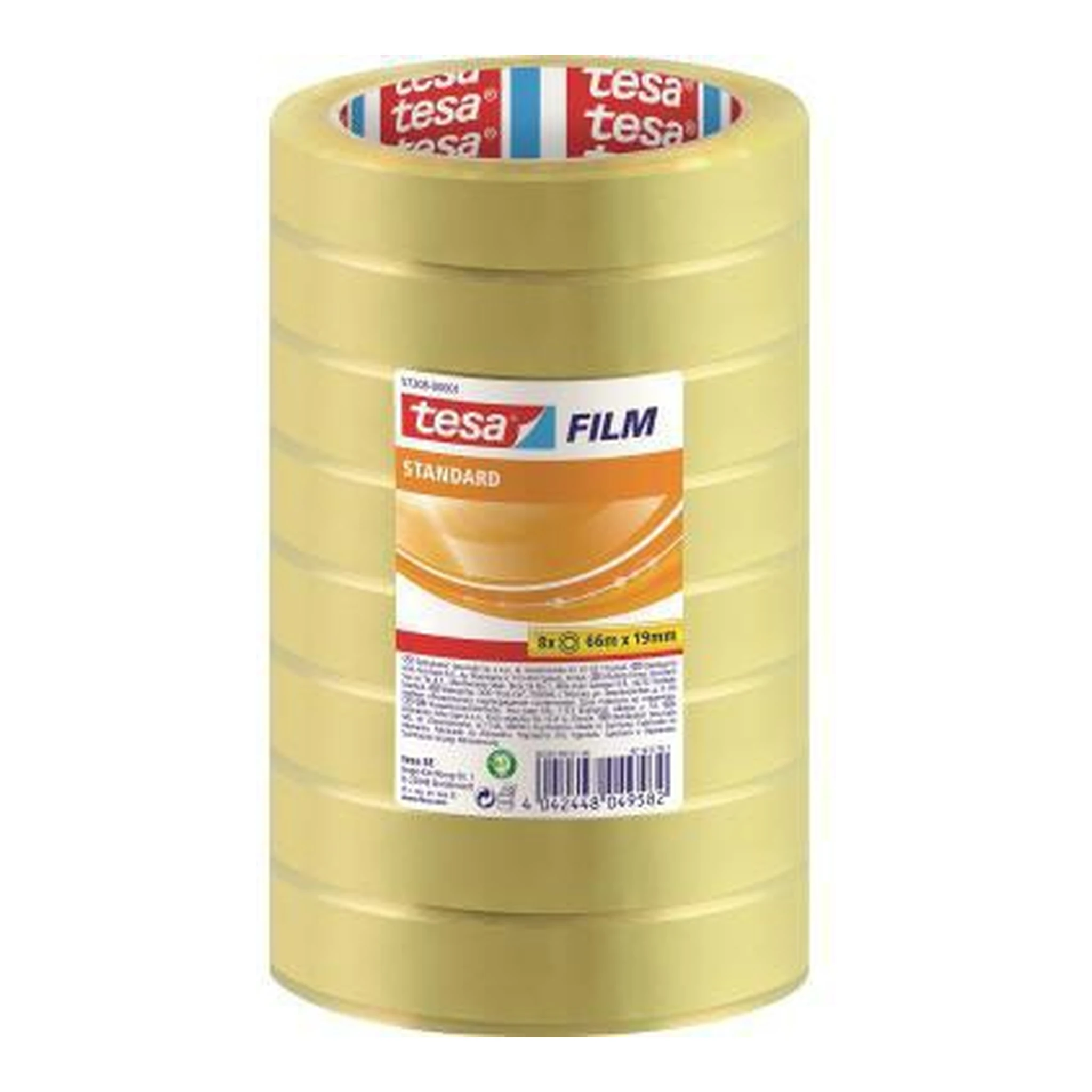 TESA | Klebefilm tesa® standard 19 mm x 66 m (B x L) | einseitig klebend ohne Lösungsmittel Polypropylen transparent 8 St./Pack.