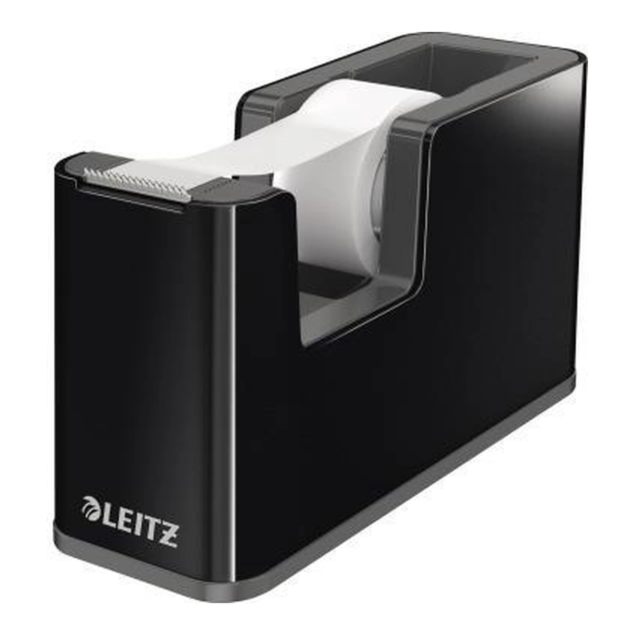 LEITZ | Tischabroller Leitz Duo Colour 19 mm x 33 m (B x L) | inkl. Klebefilm mit Lösungsmittel schwarz