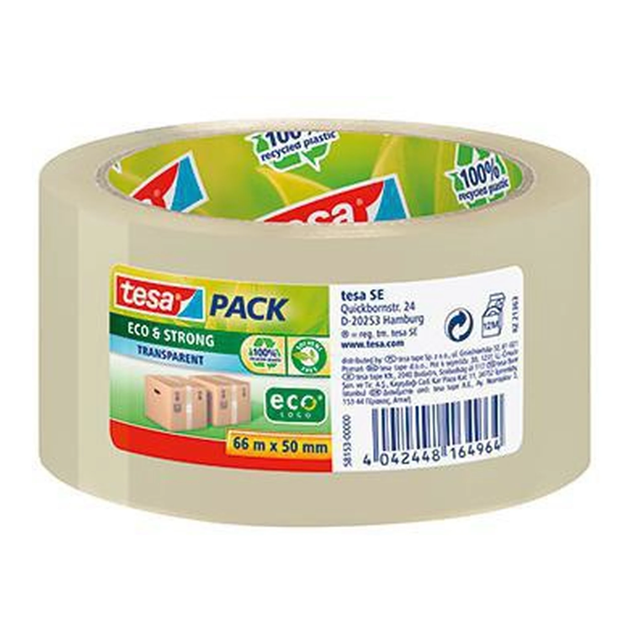 TESA | Packband tesa® tesapack® Eco & Strong 50 mm x 66 | m (B x L) Polypropylen transparent