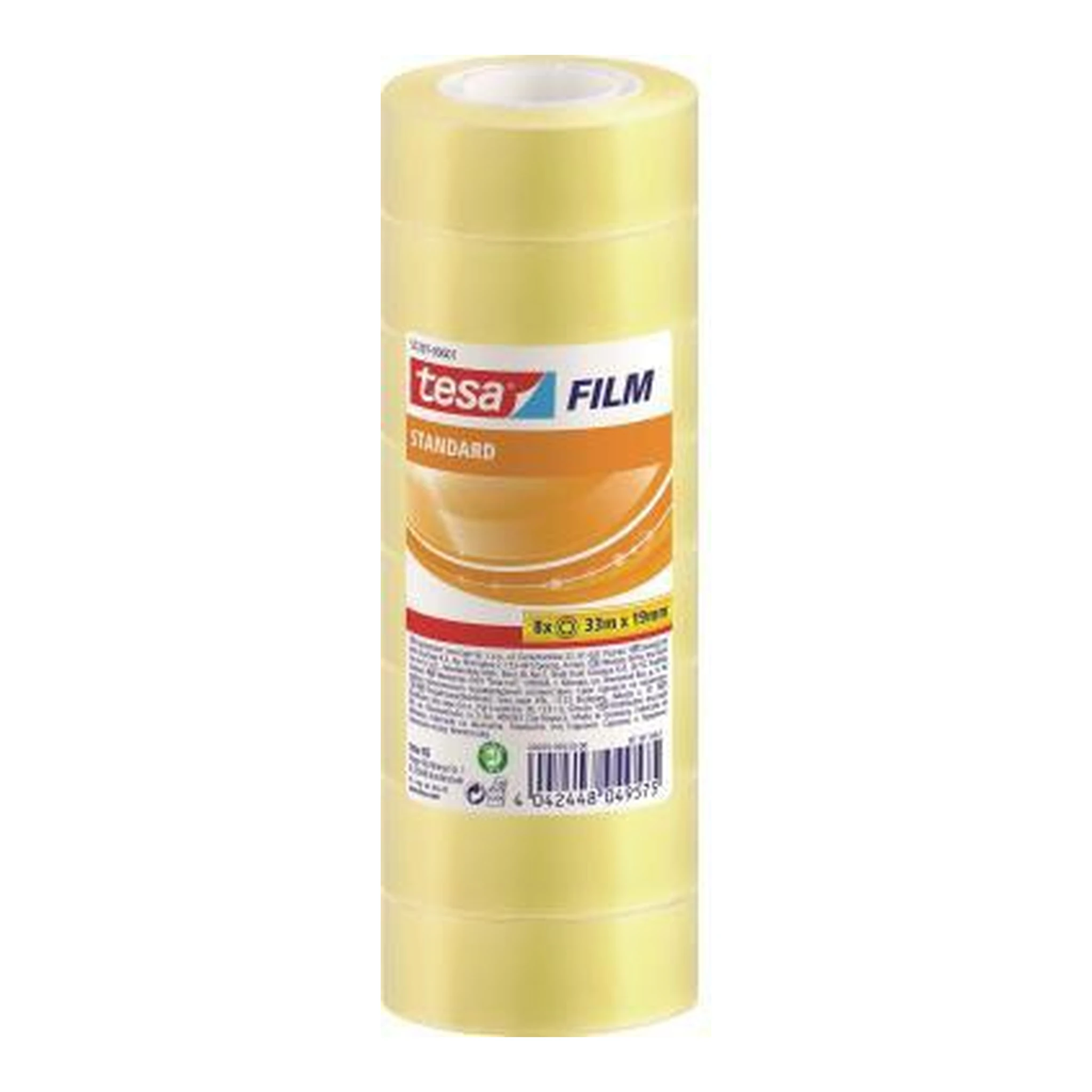 TESA | Klebefilm tesa® standard 19 mm x 33 m (B x L) | einseitig klebend ohne Lösungsmittel Polypropylen transparent 8 St./Pack.