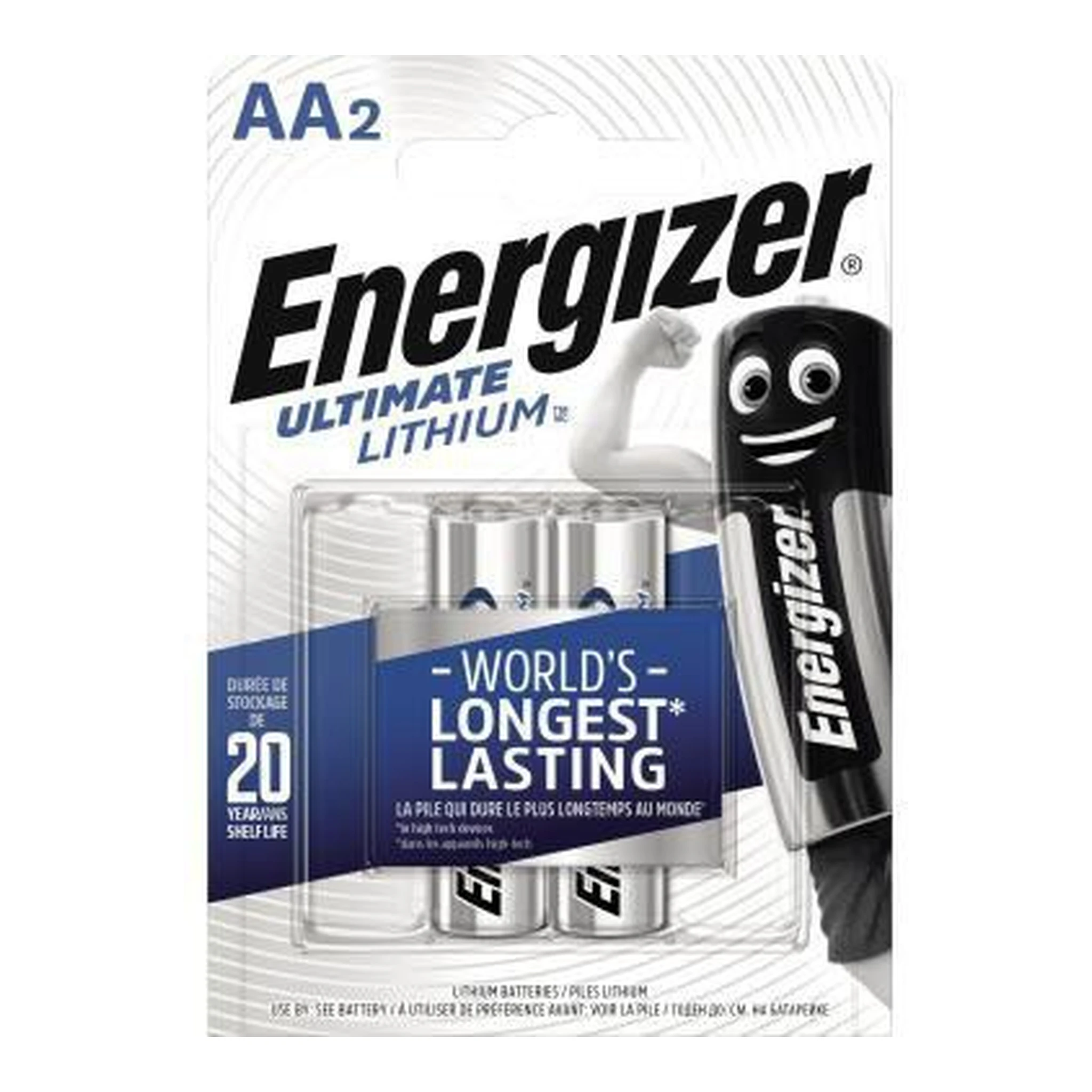 ENERGIZER | Batterie Energizer® Ultimate Lithium AA/Mignon | L91 Lithium 1,5V 3.000 mAh 2 St./Pack.