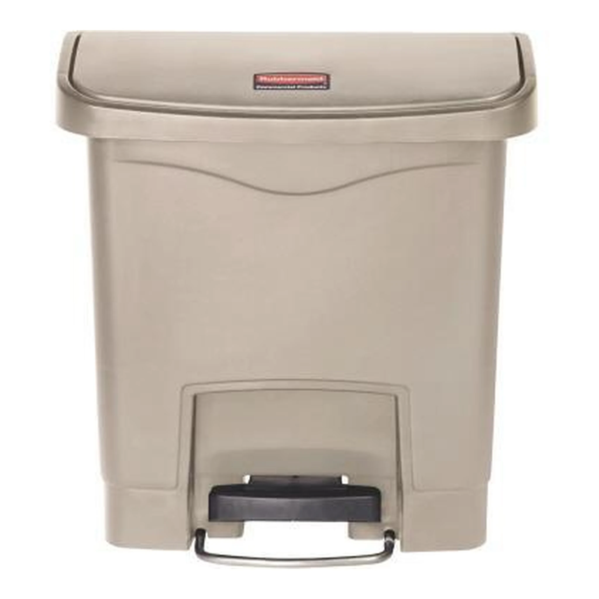 RUBBERMAID | Tretabfalleimer Rubbermaid SLIM JIM® STEP-ON 23,04 | x 39,88 x 37,67 cm (B x H x T) 15l Kunststoff beige