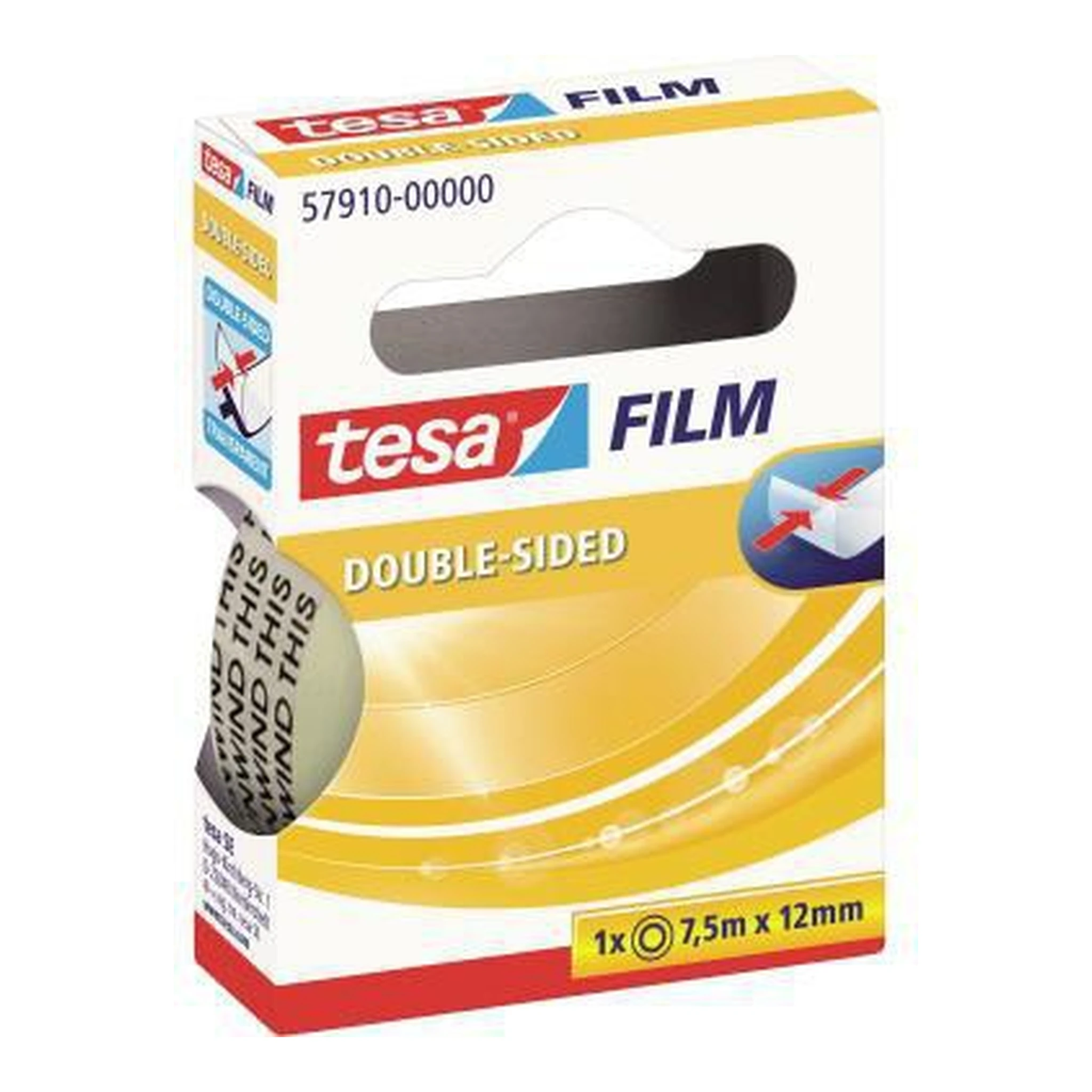 TESA | Klebefilm tesa® tesafilm® 12 mm x 7,5 m (B x L) | beidseitig klebend mit Lösungsmittel Polypropylen transparent