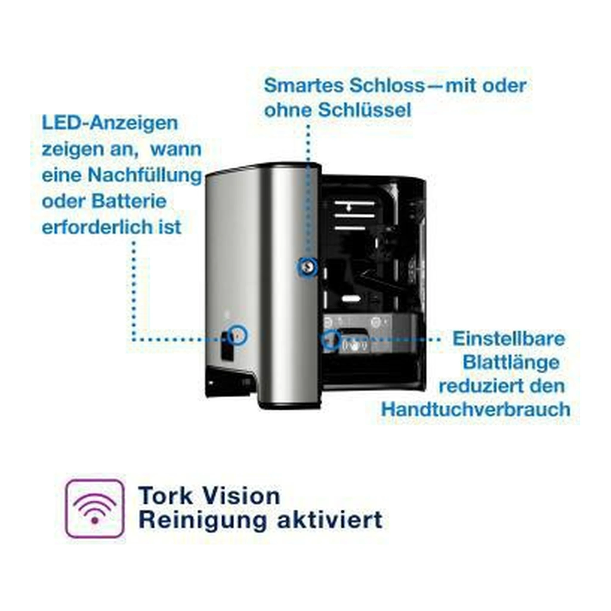 TORK | Handtuchspender Tork Matic® Tork Handtuchrolle Matic® | Advanced 290067 290068 Handtuchrolle Matic® 290016 34,5 x 37,3 x 20,4 cm (B x – Bild 2